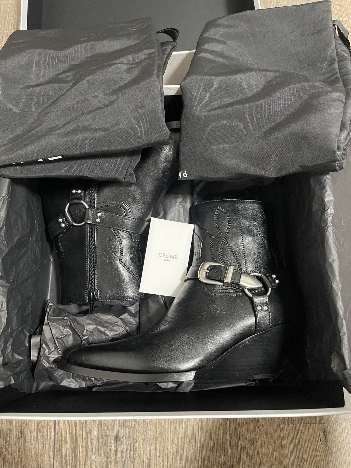 Celine Celine Moon Harness Boots in 42 | Grailed