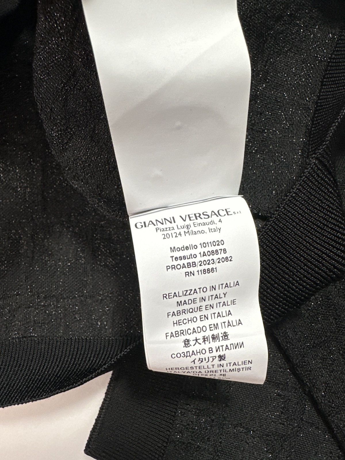 Versace New Authentic Runway Versace croc-jacquard cropped cardigan Size 3XL / US 20-22 - 10 Thumbnail