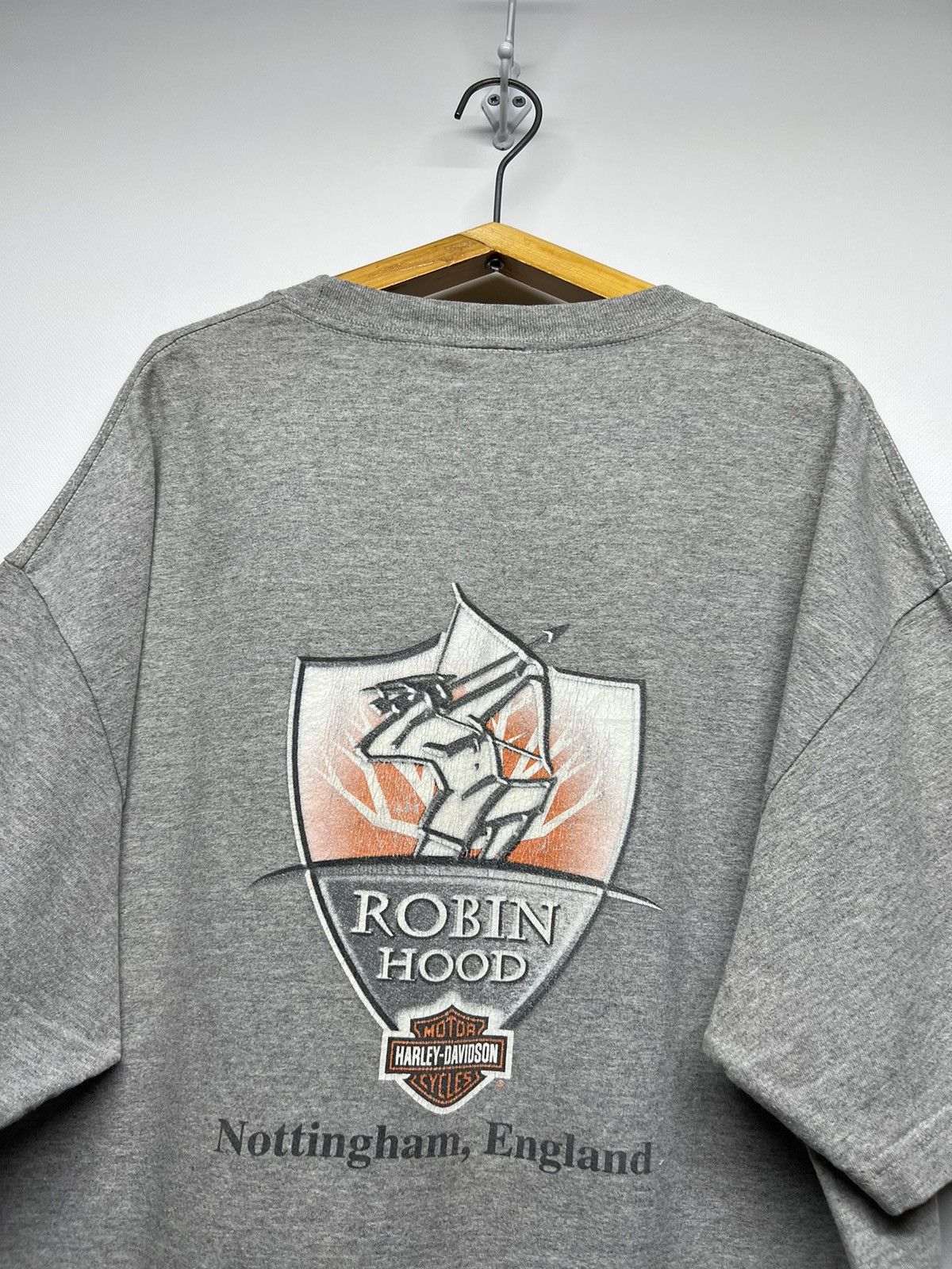 Harley Davidson × Vintage Vintage Y2k Harley Davidson Robin Hood USA Rare T-Shirt 00’s Size US XL / EU 56 / 4 - 12 Thumbnail
