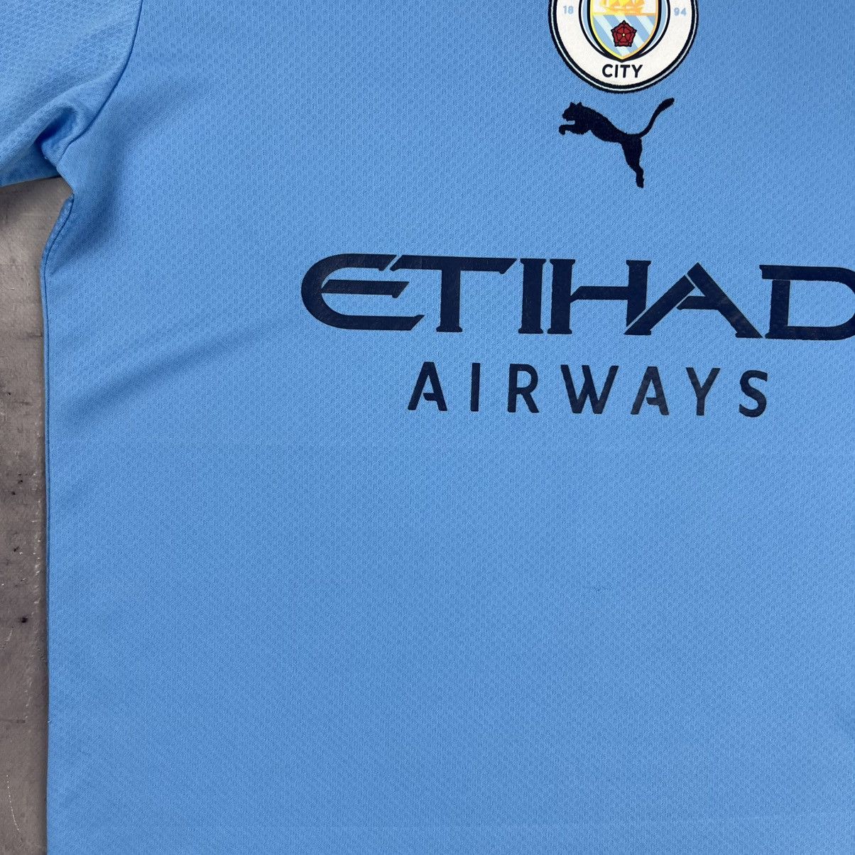 Puma Rare! Foden 47 Puma Manchester City Soccer Jersey Shirt 00s Size US M / EU 48-50 / 2 - 7 Thumbnail
