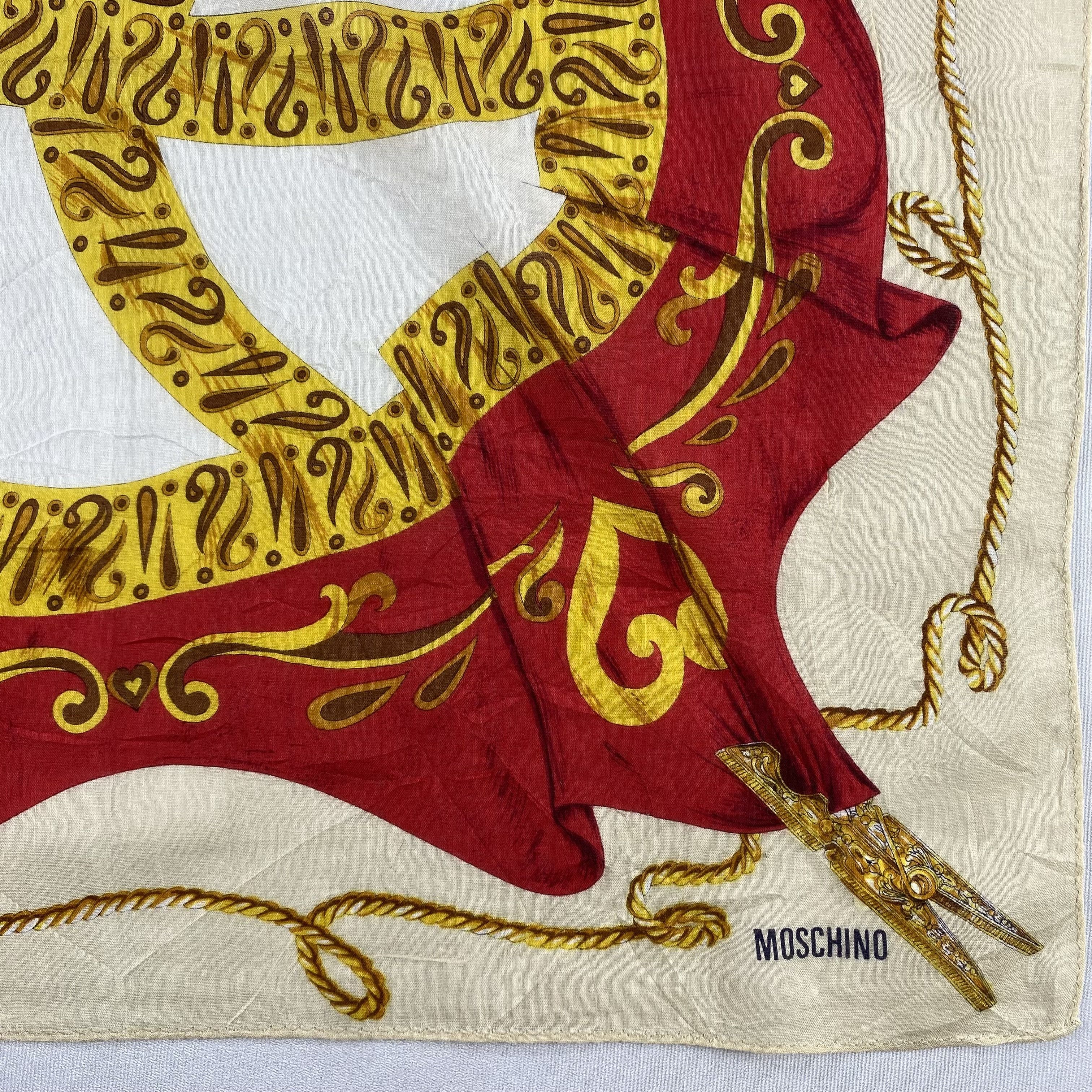 Vintage Moschino Bandana/ Handkerchief / Neckerchief Size ONE SIZE - 3 Thumbnail