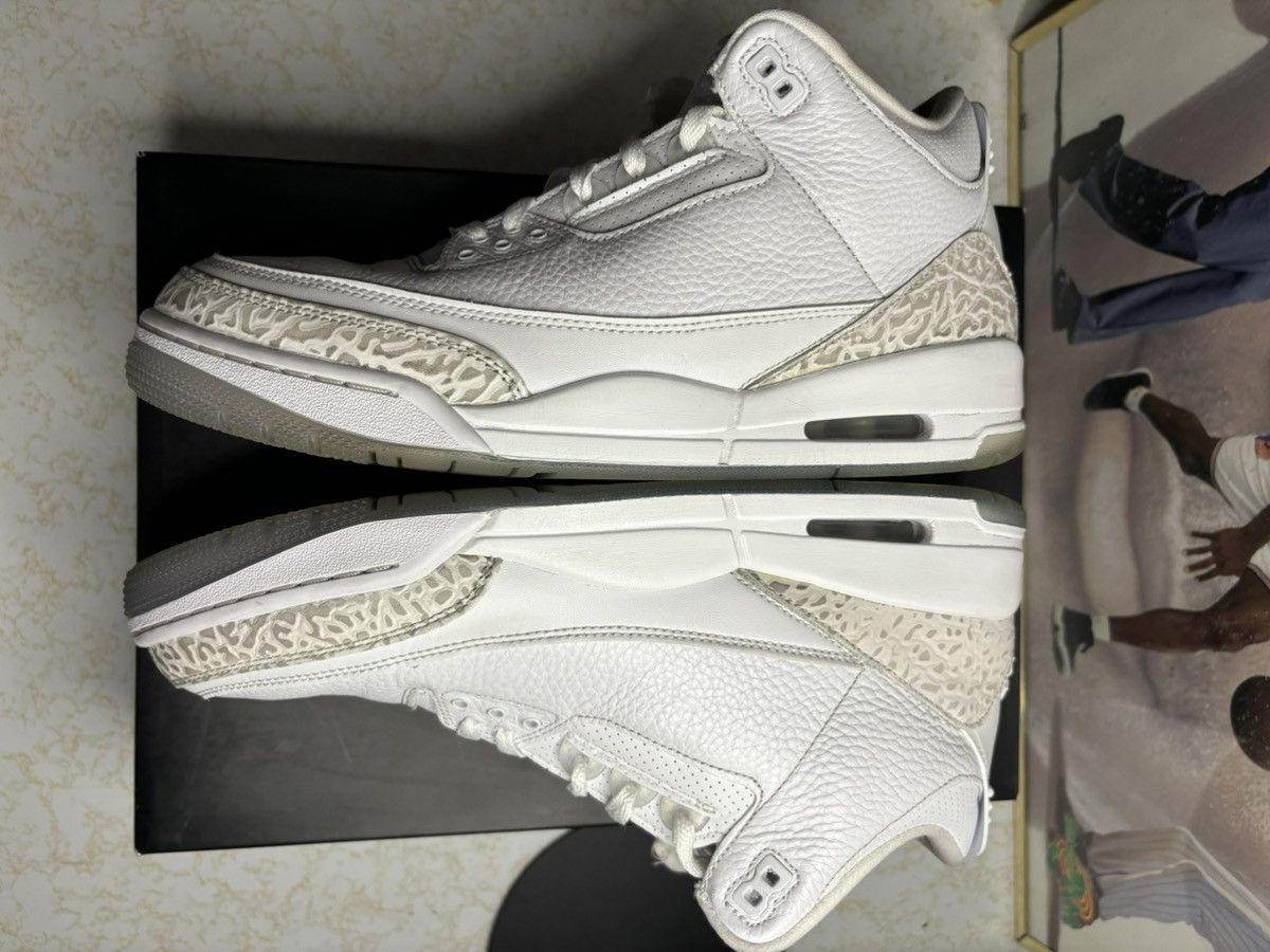 Jordan Brand Air Jordan 3 Retro OG pure white Size US 11 / EU 44 - 4 Thumbnail