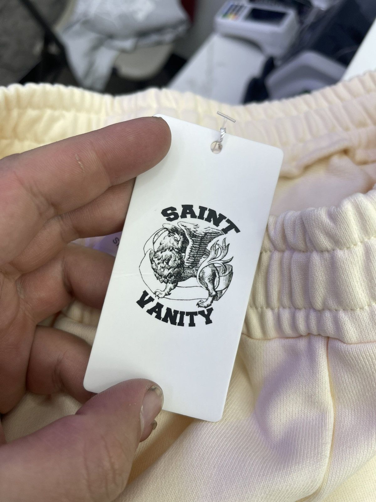 Saint Vanity Saint Vanity Sweatpants cream/ red logo Size US 30 / EU 46 - 4 Thumbnail