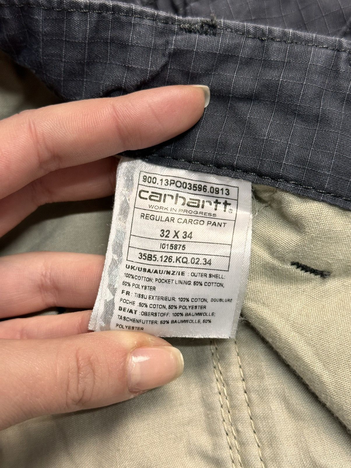 Carhartt Carhartt Workwear Cargo Pants Blue Heavy Duty Utility Y2K Size US 32 / EU 48 - 8 Thumbnail