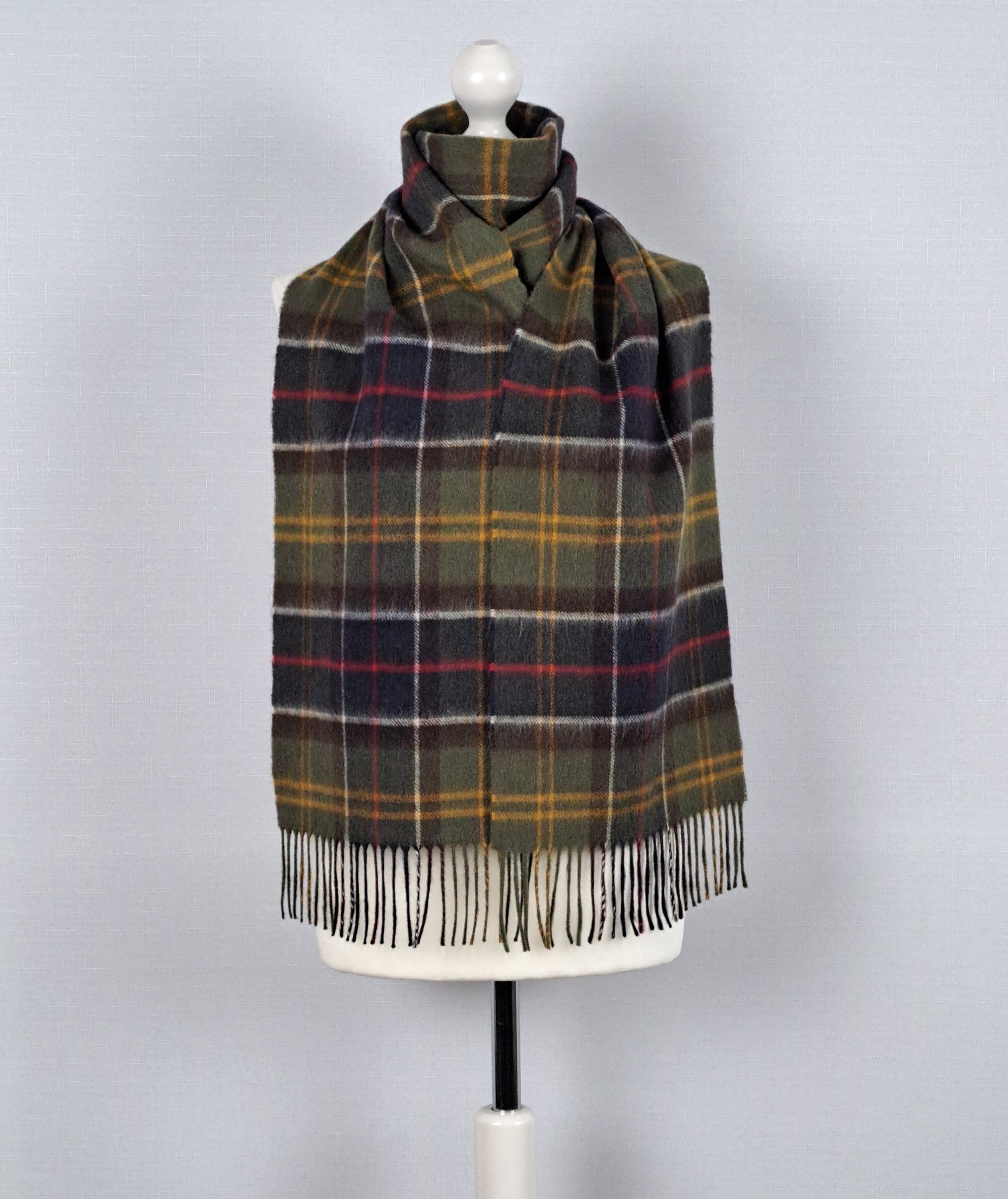 Barbour BARBOUR wool/cashmere tartan scarf. Size ONE SIZE - 4 Thumbnail