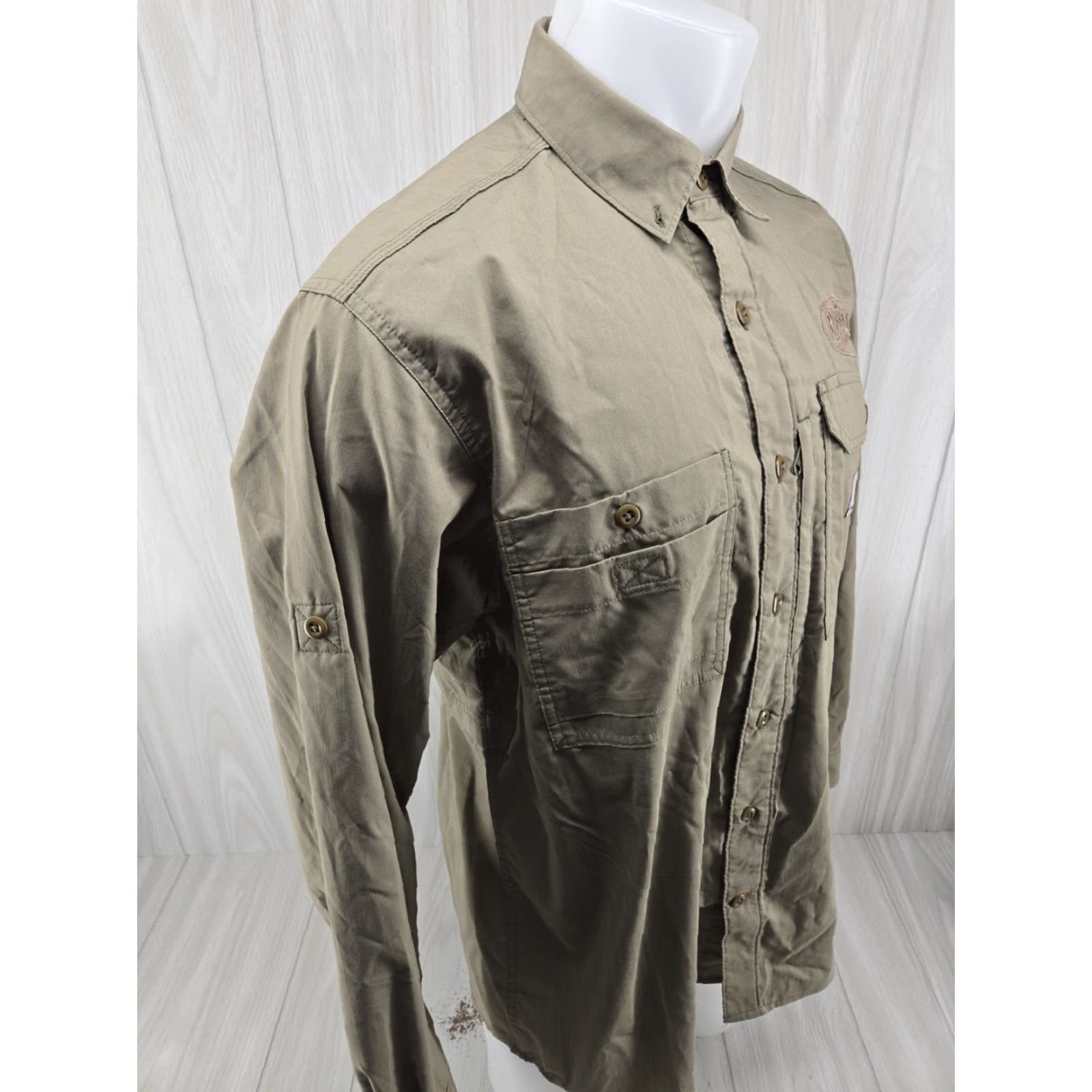Carhartt Carhartt Force Button Up Shirt Long Sleeve Green Medium Relaxed Fit Mens Size US M / EU 48-50 / 2 - 6 Thumbnail