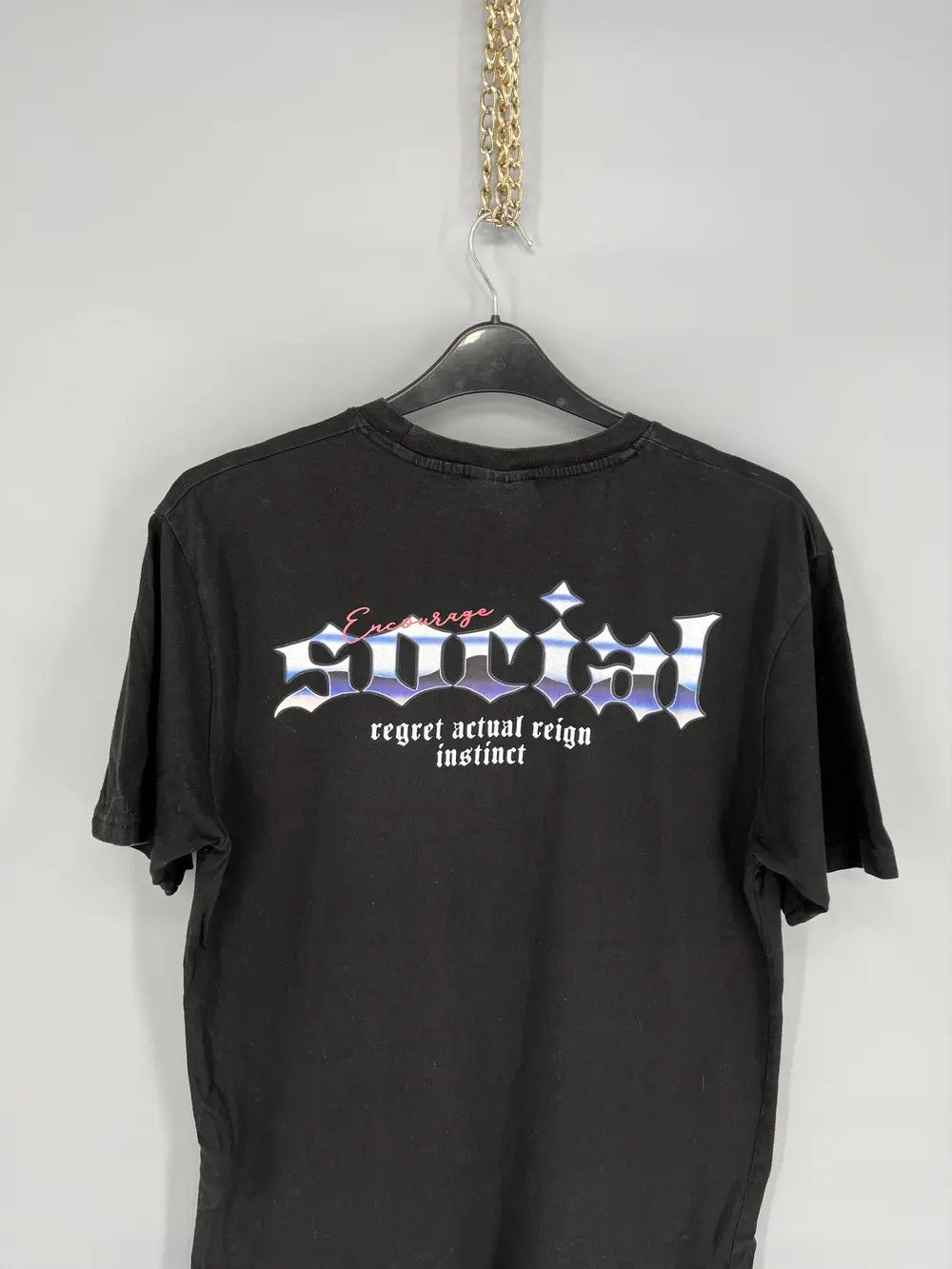 Other Vintage Y2K ADULT “ Social “ American tee Size US XL / EU 56 / 4 - 9 Thumbnail