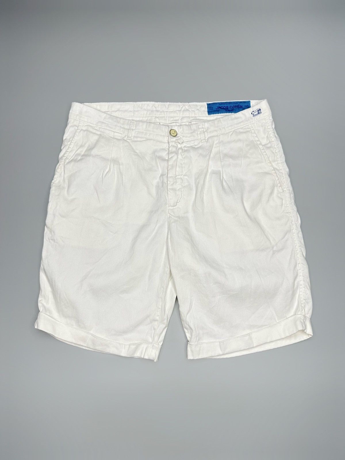 Jacob Cohen Jacob Cohen Luxury Linen Short White Size US 34 / EU 50 - 1 Thumbnail