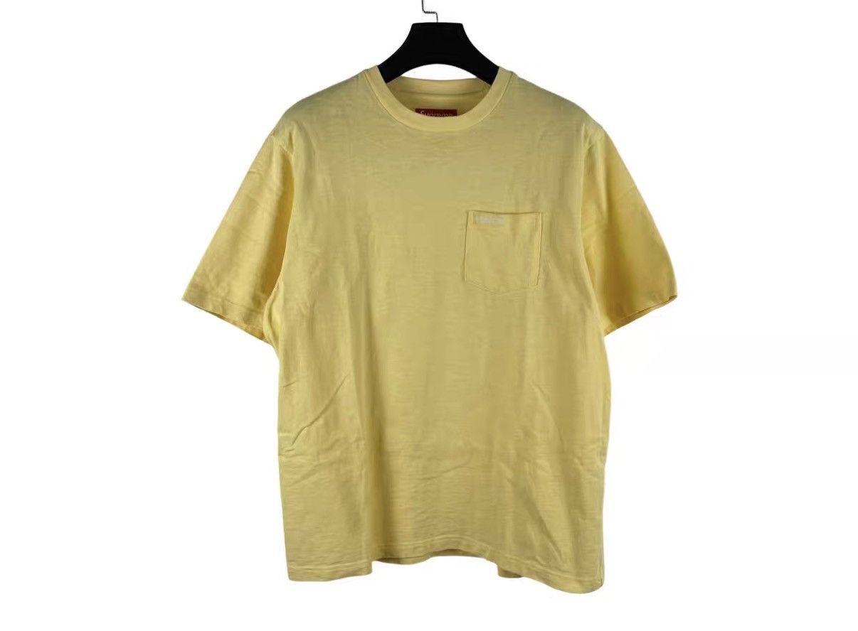 Supreme Supreme Cream Yellow Embroidered Pocket Short Sleeve J31 Size US M / EU 48-50 / 2 - 1 Thumbnail
