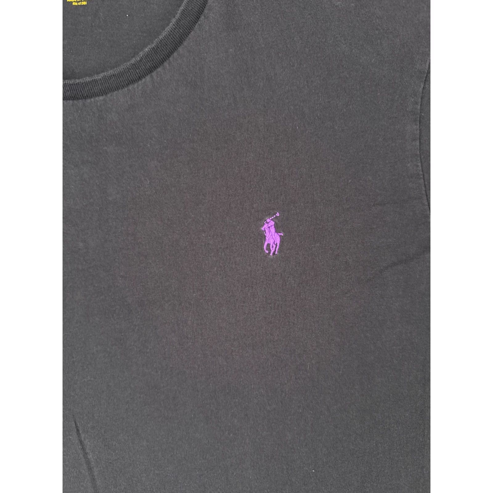 Ralph Lauren VINTAGE Ralph Lauren Shirt Men XL Black Crew Short Sleeve Cotton Jersey Logo Embroidered Classic 90s Sports Size US XL / EU 56 / 4 - 6 Thumbnail