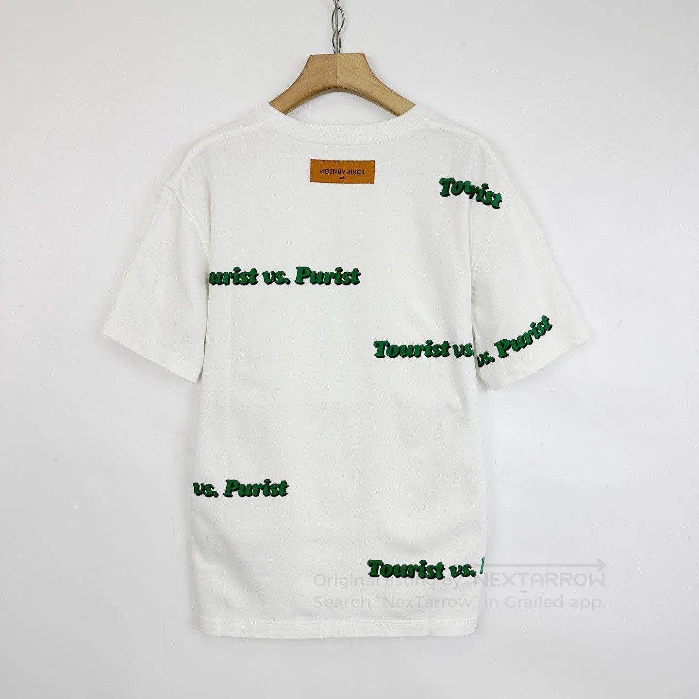Louis Vuitton LV White Letter Print Crewneck T-shirt. Size US L / EU 52-54 / 3 - 2 Thumbnail
