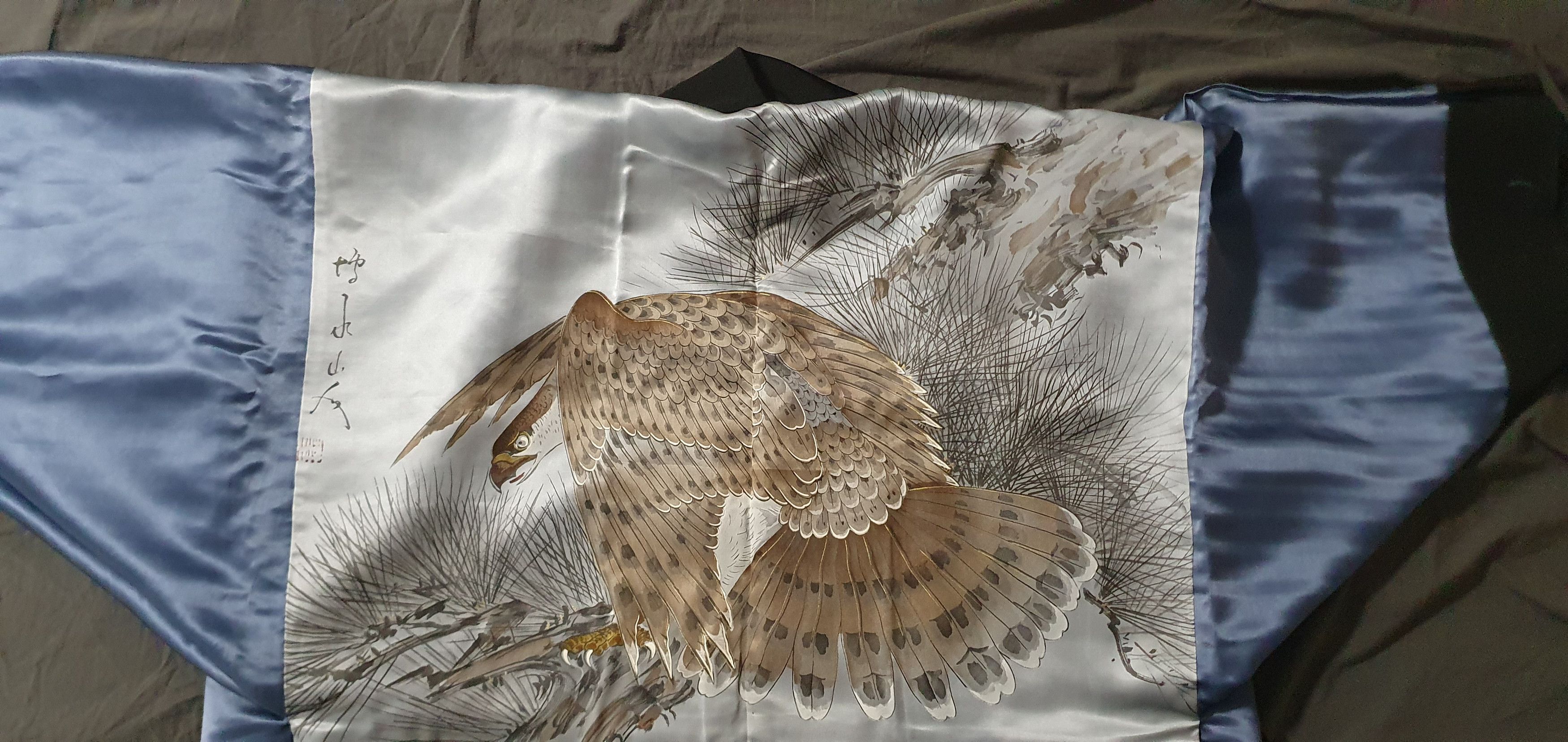 Japanese Brand Men's Haori/Kimono Jacket Japanese Sparrow Hawk Size US M / EU 48-50 / 2 - 1 Thumbnail