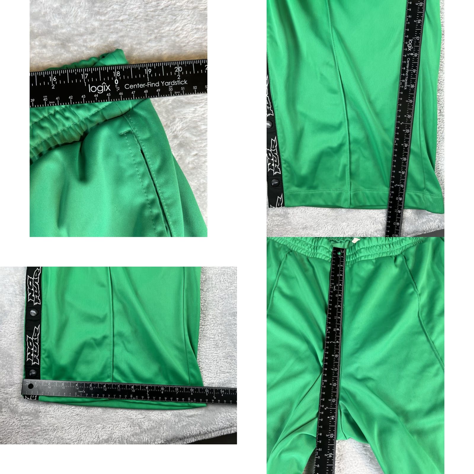 H&M VINTAGE H&M Pants Mens 2XL Wide-Leg Track Pants Green Size US 39 - 8 Thumbnail