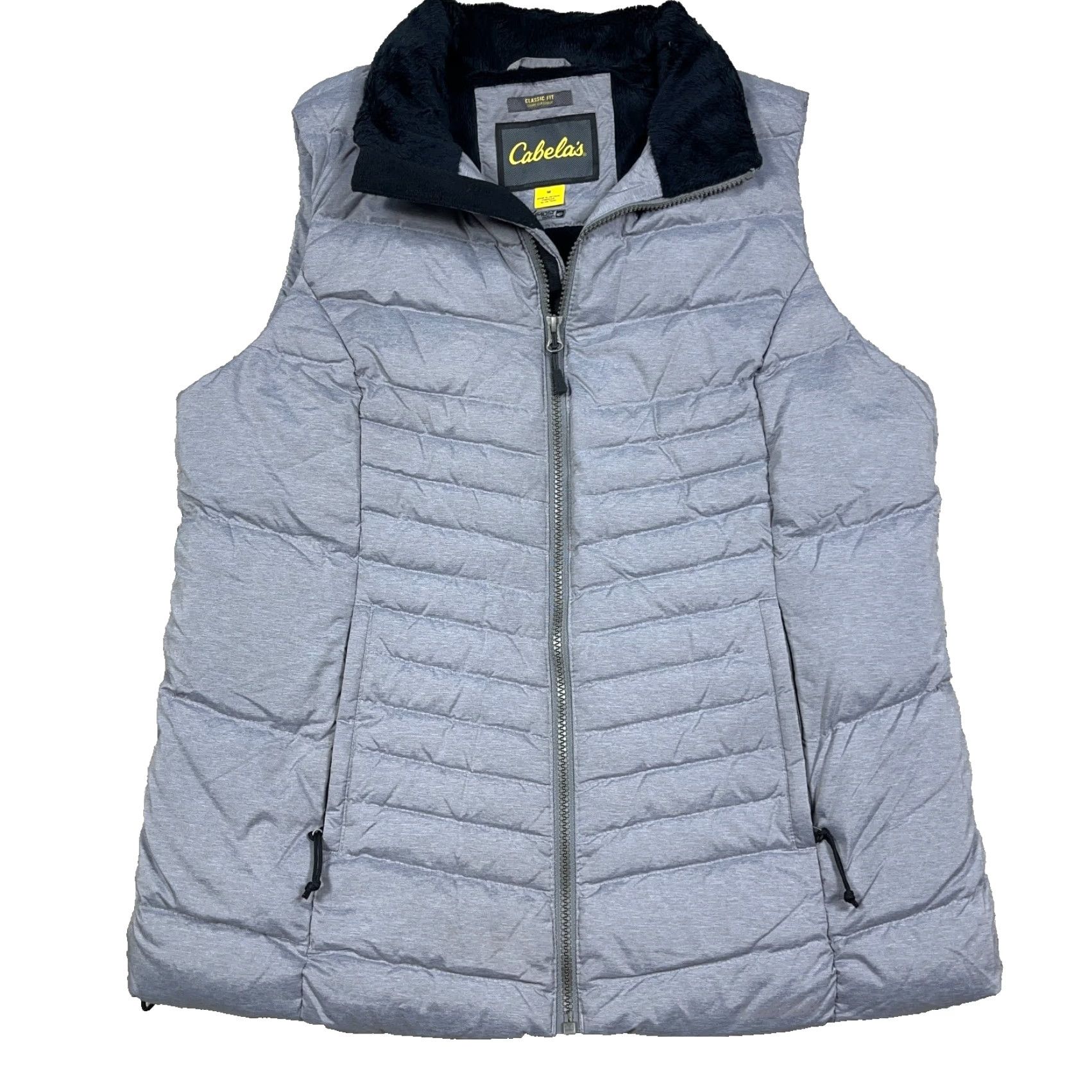 Vintage Cabelas Puffer Vest Women XL Gray Down Fill 650 Classic Fit Outdoor Adult Jacket/Coat Style Puffer Vest Size XL / US 12-14 / IT 48-50 - 2 Thumbnail