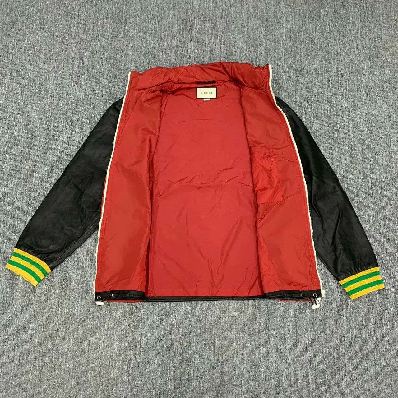 Gucci Gucci Red And Black Leather Jacket. Size US M / EU 48-50 / 2 - 9 Thumbnail