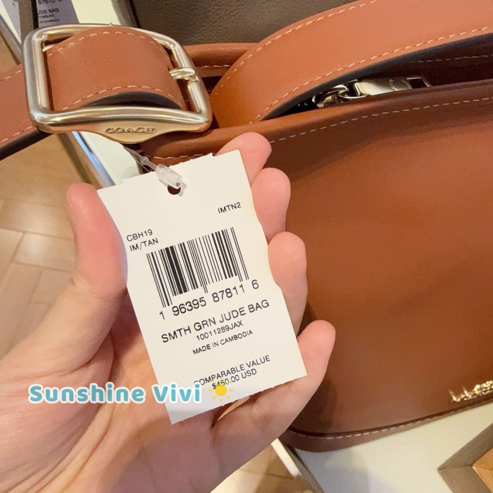 Coach NWT Coach Jude Bag Refined Pebble Leather CBH19 Tan Size ONE SIZE - 5 Thumbnail