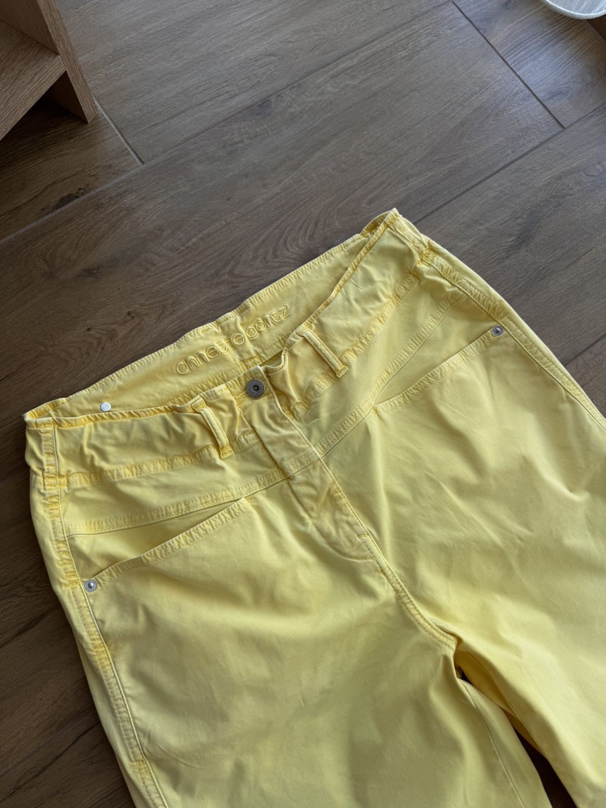 Vintage Vintage Annette Gortz Luxury Yellow Pants Size US 40 / EU 56 - 5 Thumbnail