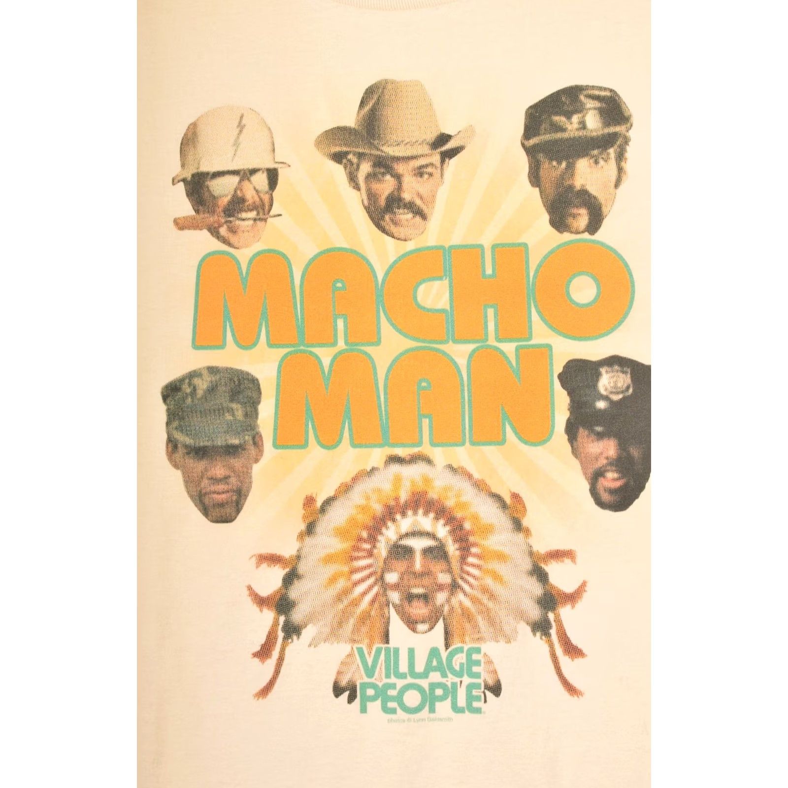 Vintage Alstyle Apparel Activewear Village People Macho Man Vintage Disco T-Shirt M Ivory Mens Short Sleeve 100% Cotton Vintage Disco Size US M / EU 48-50 / 2 - 2 Thumbnail