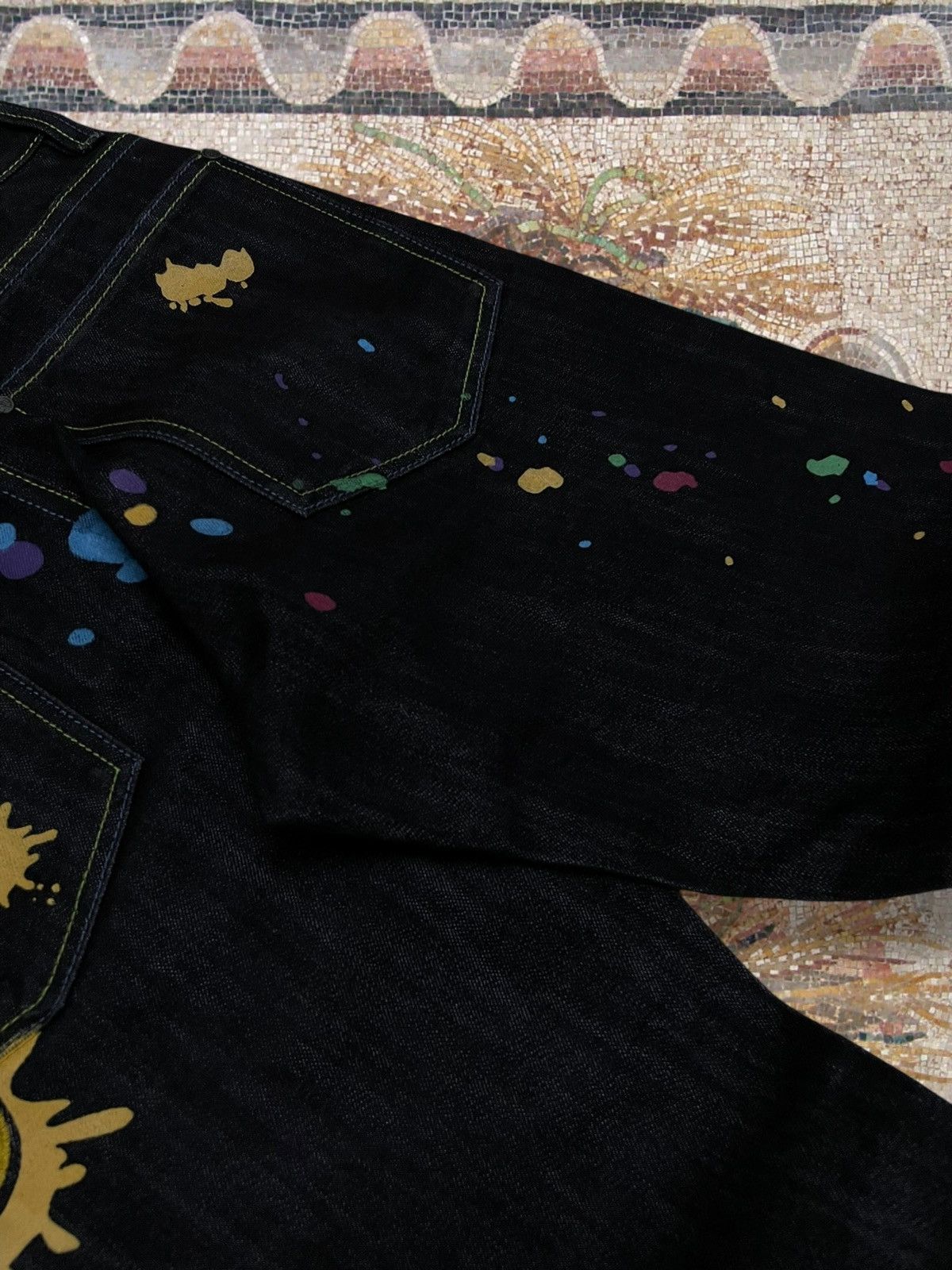 Beauty Beast Vintage Og Japan Designer Streetweae Double D Splash Denim Size US 28 / EU 44 - 18 Thumbnail