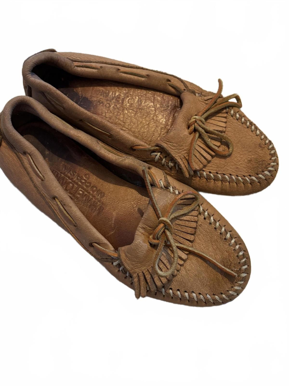 Minnetonka Minnetonka Brown Leather Moccasin Shoes 6.5 Size US 6.5 / IT 36.5 - 5 Thumbnail