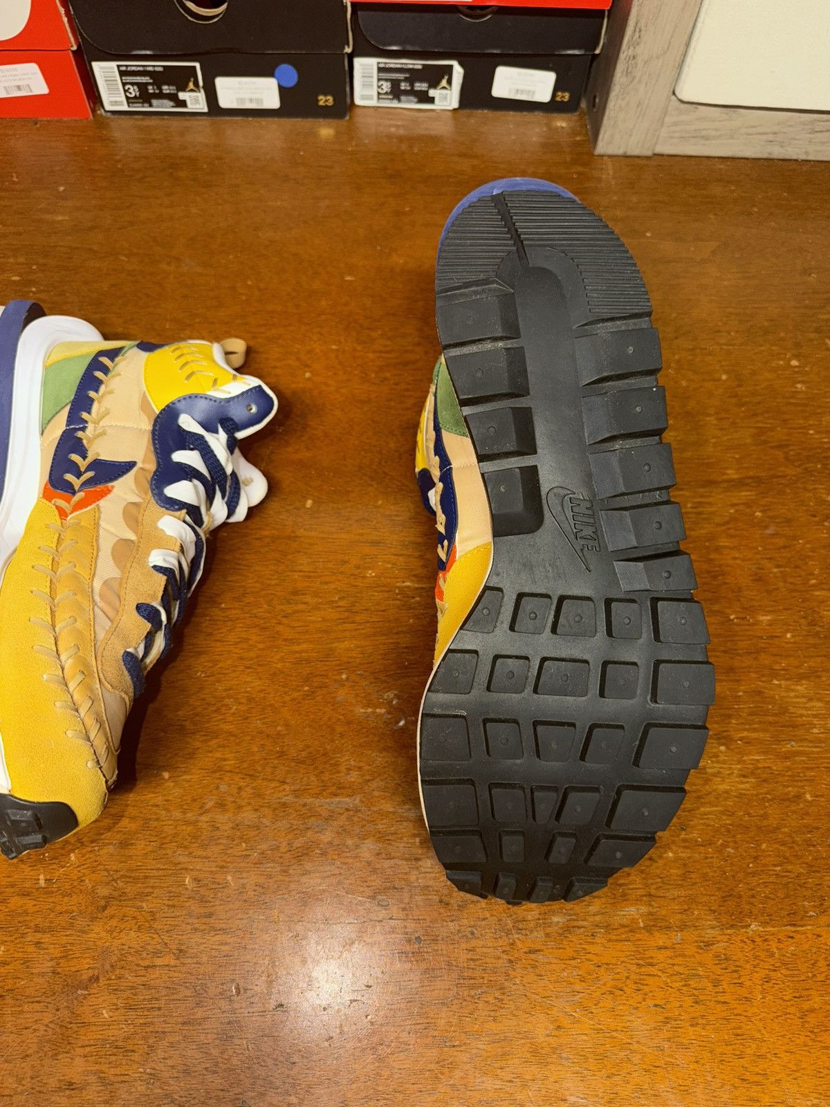 Nike × Sacai Nike Sacai X Jean Paul Gaultier X VaporWaffle Sesame size 12 Size US 12 / EU 45 - 7 Thumbnail