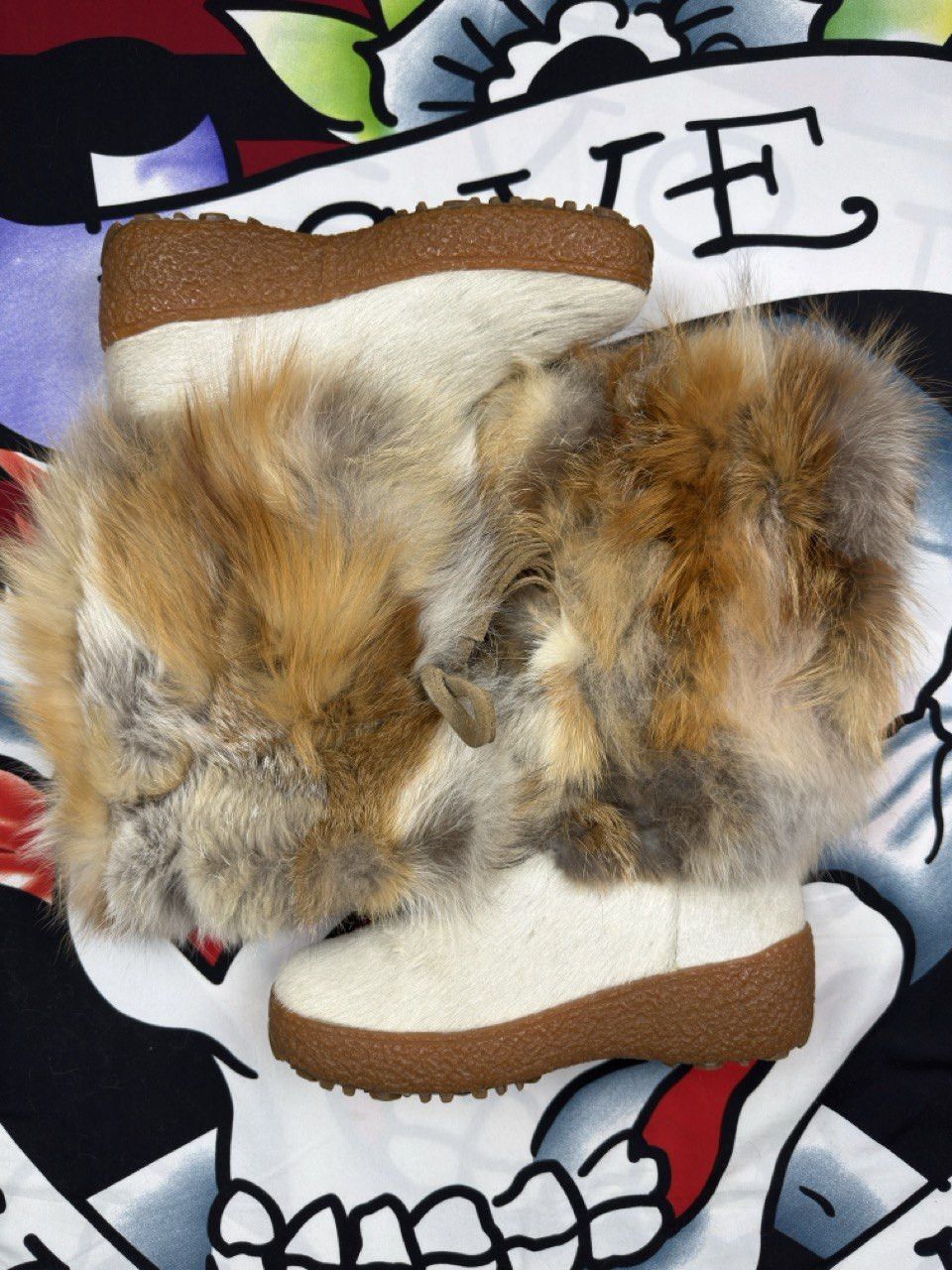 Oscar Piel Oscar Italy Luxury Alaska Boots natural fox fur Size 38 Size US 8 / IT 38 - 3 Thumbnail