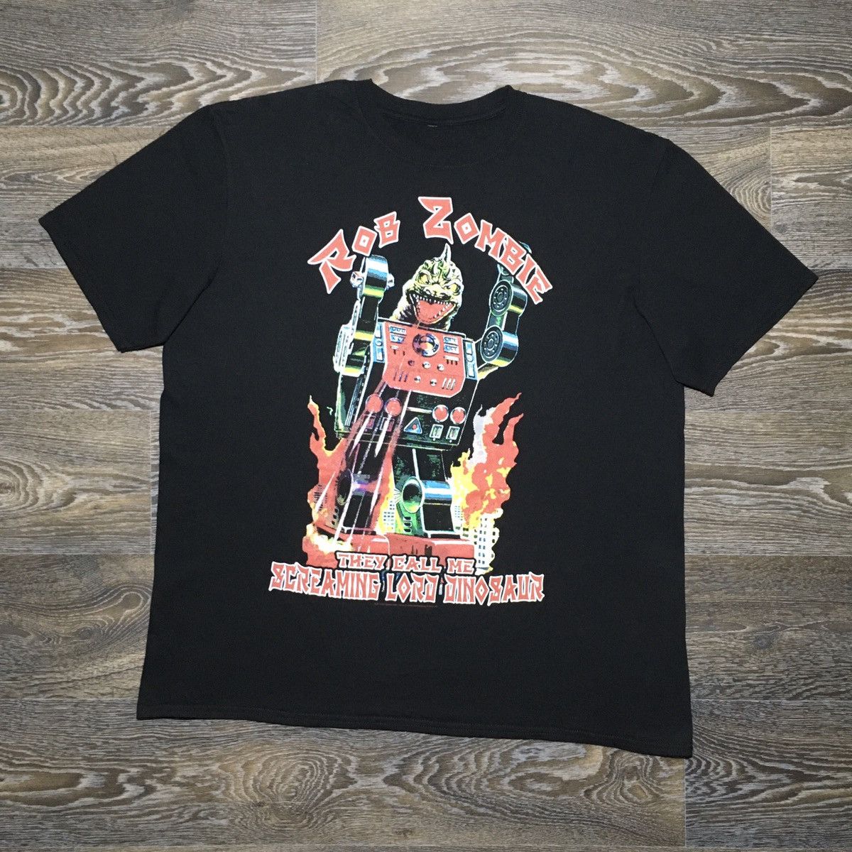 Band Tees ROB ZOMBIE “They Call Me Screaming Lord Dinosaur” T-shirt Size US XL / EU 56 / 4 - 1 Thumbnail