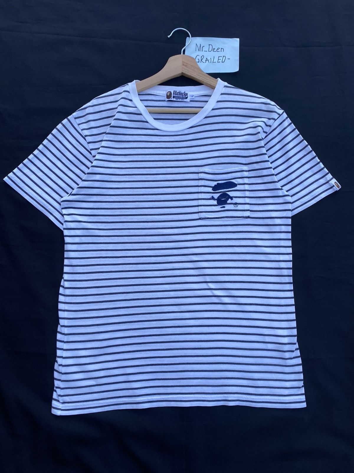 Bape Rare BAPE Stripes Tshirt Size US L / EU 52-54 / 3 - 3 Thumbnail