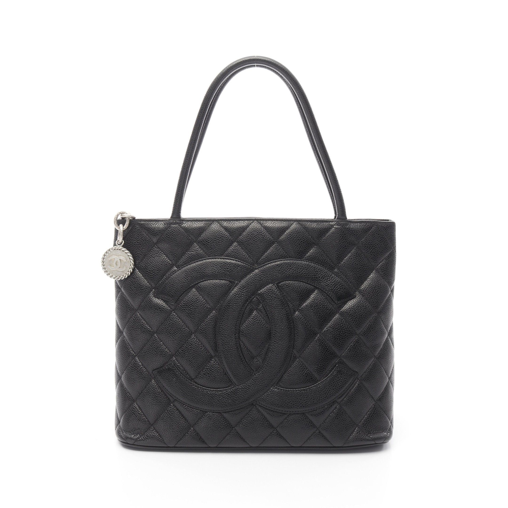 Chanel Chanel Reissue Tote Handbag Bag Caviar Skin Black Silver Hardware Size ONE SIZE - 1 Thumbnail