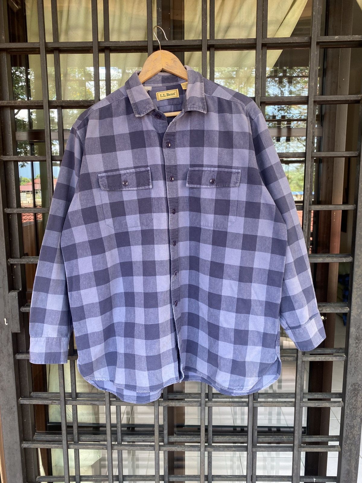Vintage L.L Bean 90s Chamois Shirt Button Ups