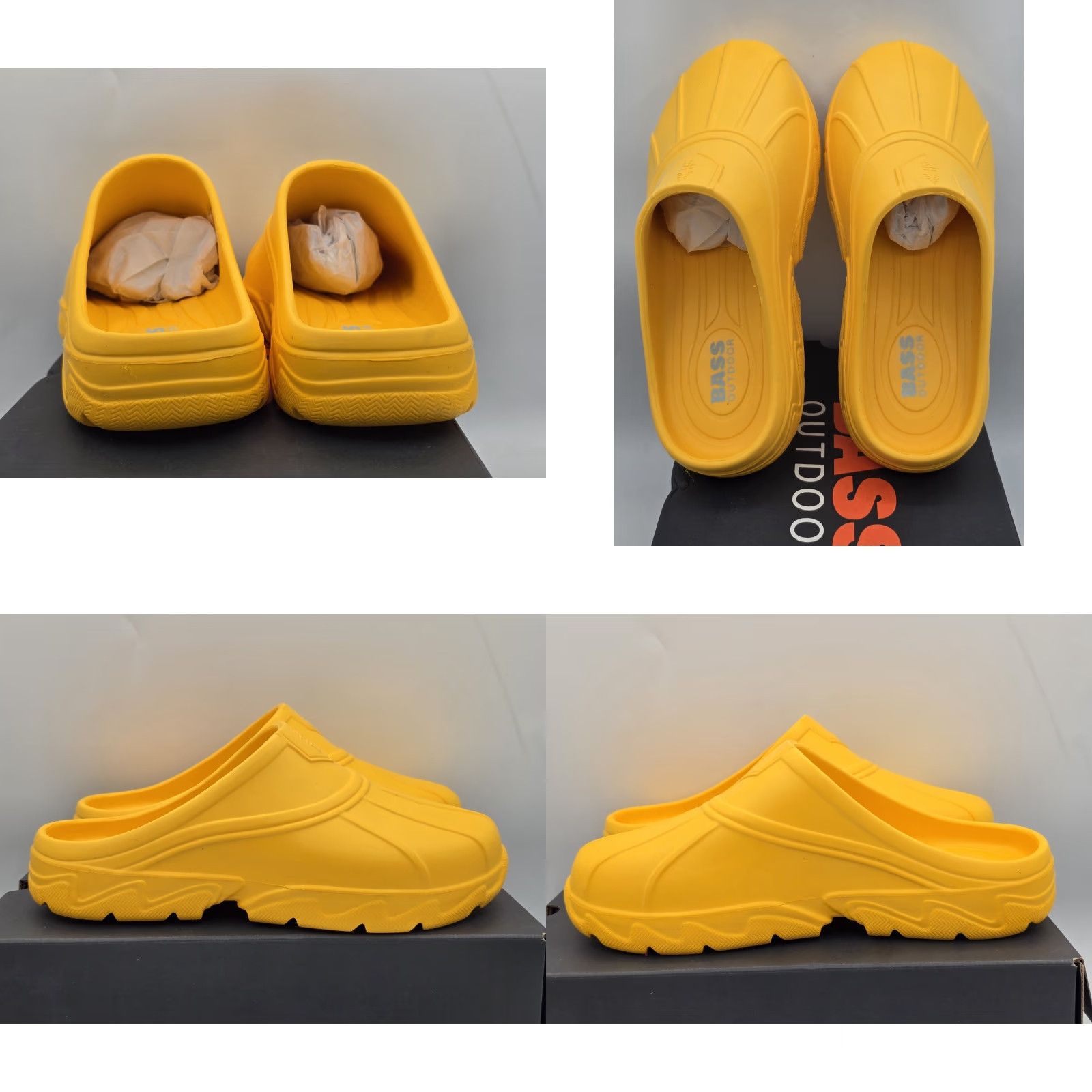 Vintage BASS OUTDOOR Mens Comfy Field Slide Slipper - SIZE M5 W6 - OLD GOLD - Outdoor Casual Sandal - Men - M Width Size ONE SIZE - 8 Thumbnail