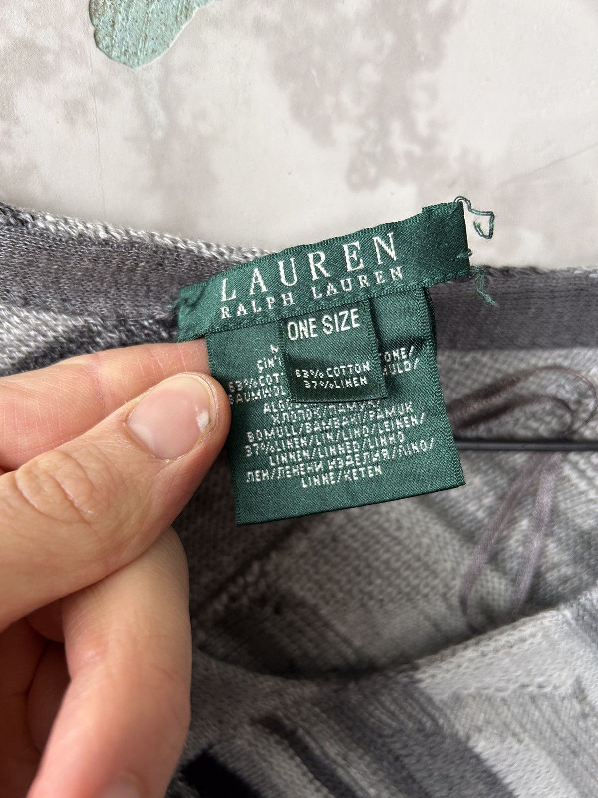 Ralph Lauren RALPH LAUREN PONCHO COTTON LINEN Size ONE SIZE - 4 Thumbnail