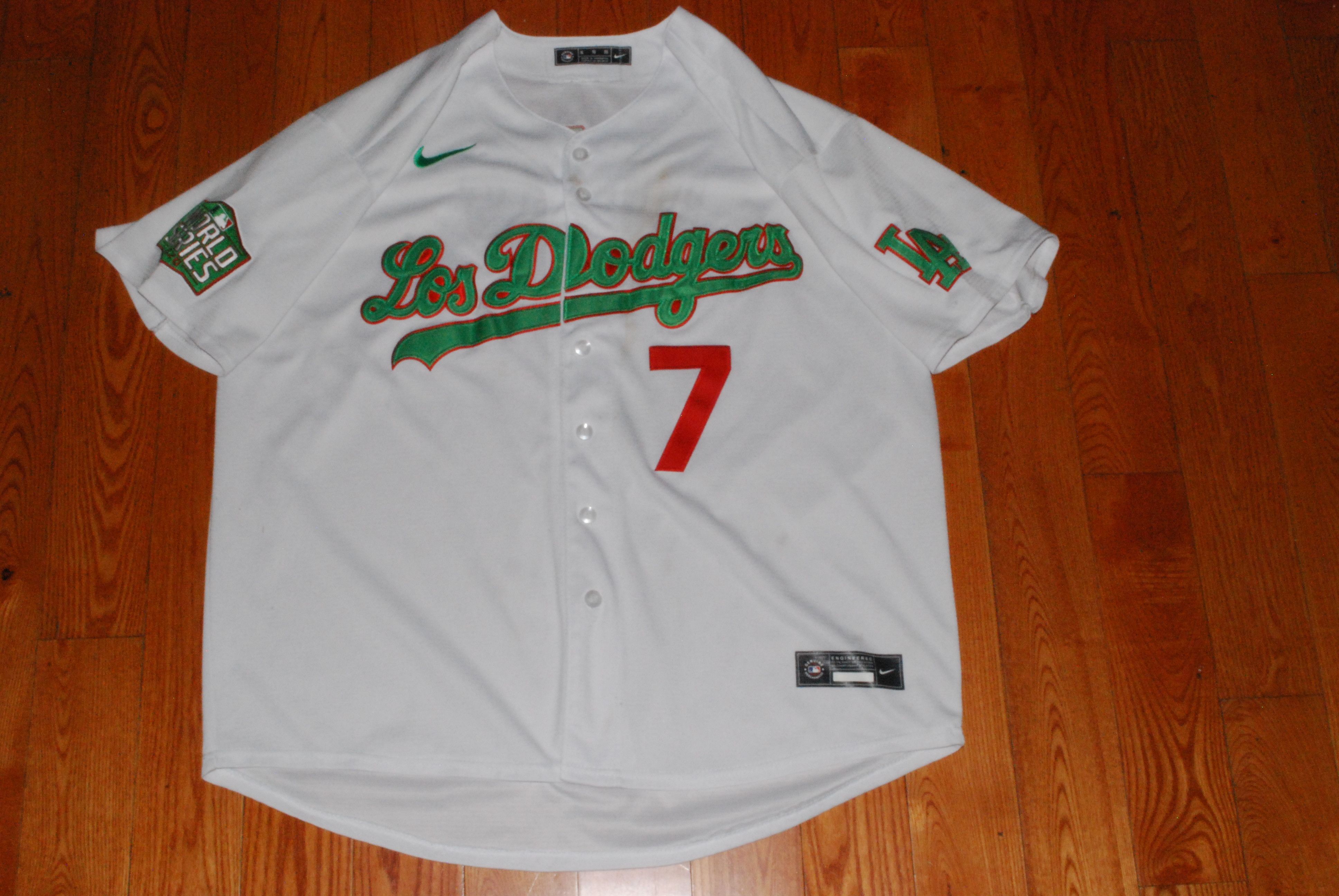 Nike Nike LA Dodgers Julio Urias #7 Mexican Colors MLB Jersey Size US L / EU 52-54 / 3 - 3 Thumbnail