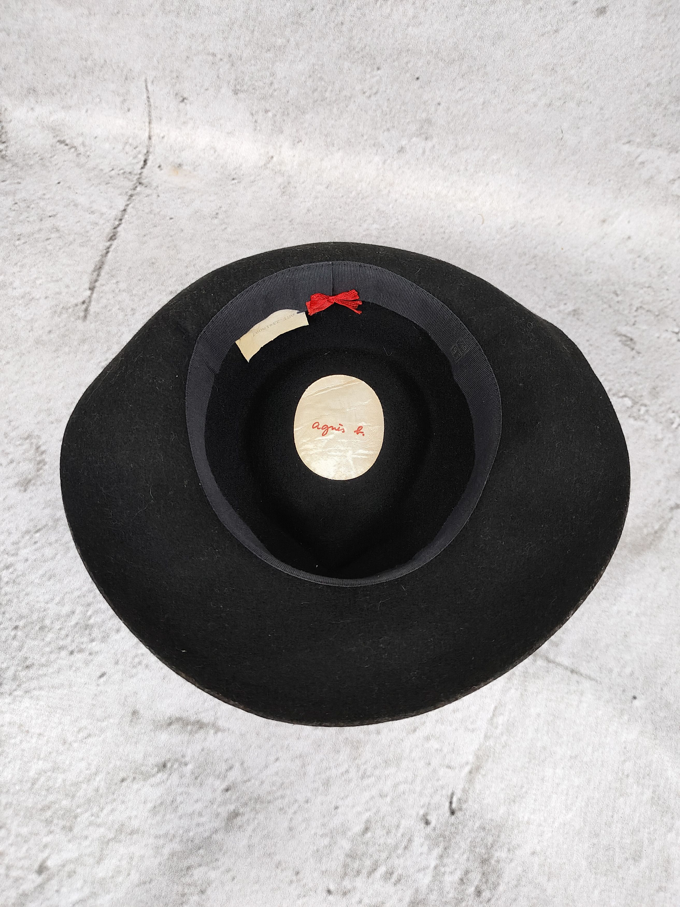 agnes b. 90s Agnes B 🇫🇷 Wool Felt Wide Brim Classic Fedora Hat Size ONE SIZE - 7 Thumbnail