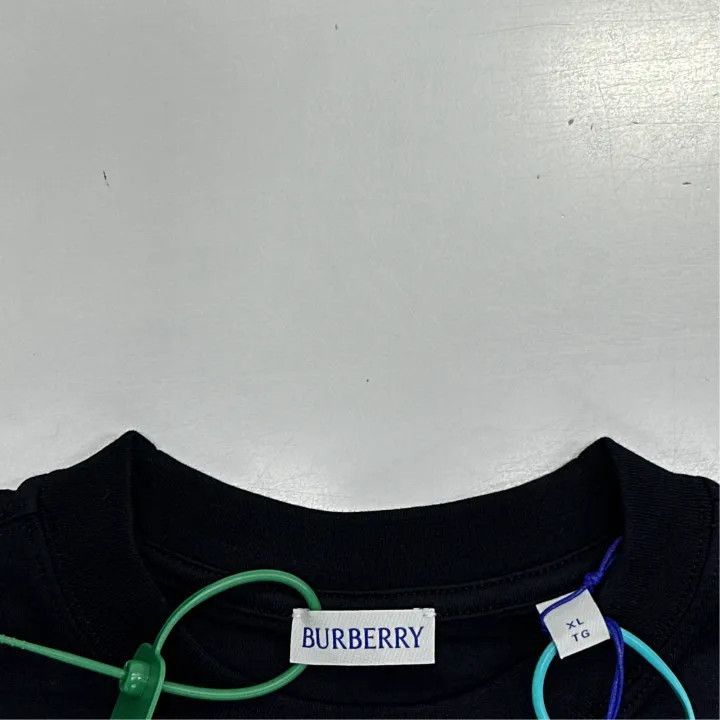Burberry Burberry Burberry SS25 Cotton Knit Black T-Shirt-2507 Size US XL / EU 56 / 4 - 2 Thumbnail