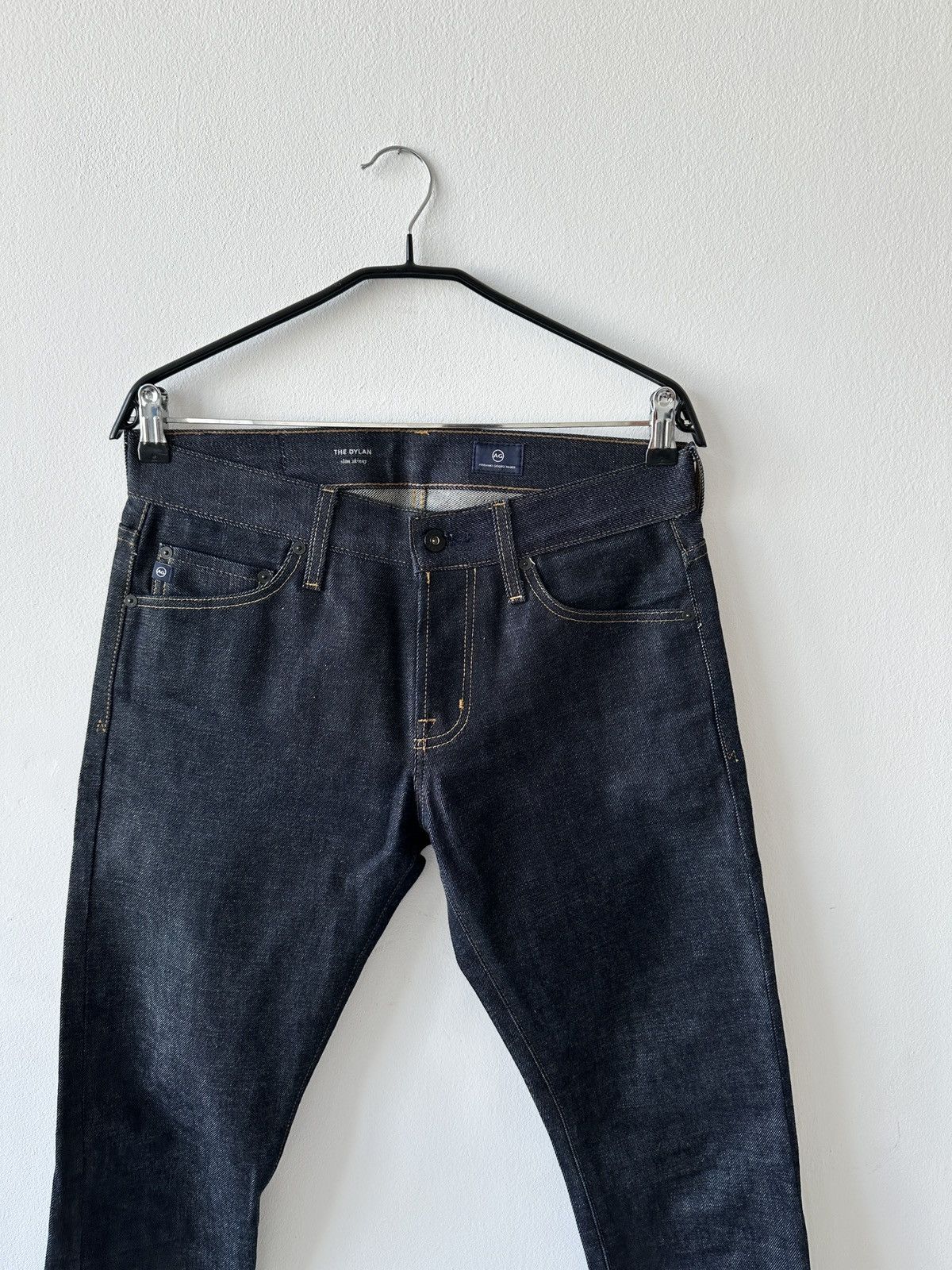 AG Adriano Goldschmied AG Dylan Slim Skinny Jeans 30x34 Dark Wash Indigo Selvedge Size US 30 / EU 46 - 5 Thumbnail