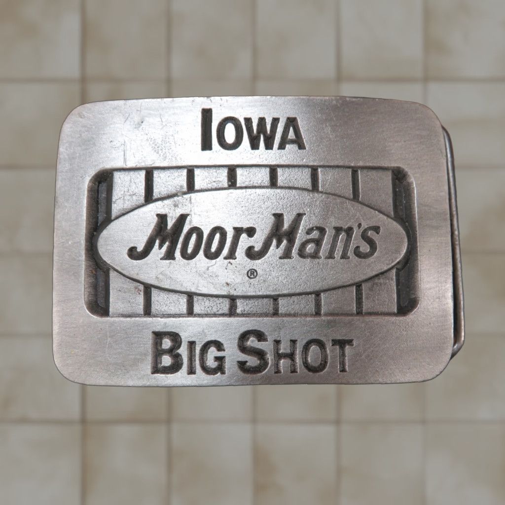 Lancel VTG Elanco Belt Buckle Moorman BIG-SHOT Dealer Seed Feed salesman Animal Metal Rockabilly Adult Unisex Multi-Color 1980s Size ONE SIZE - 1 Thumbnail