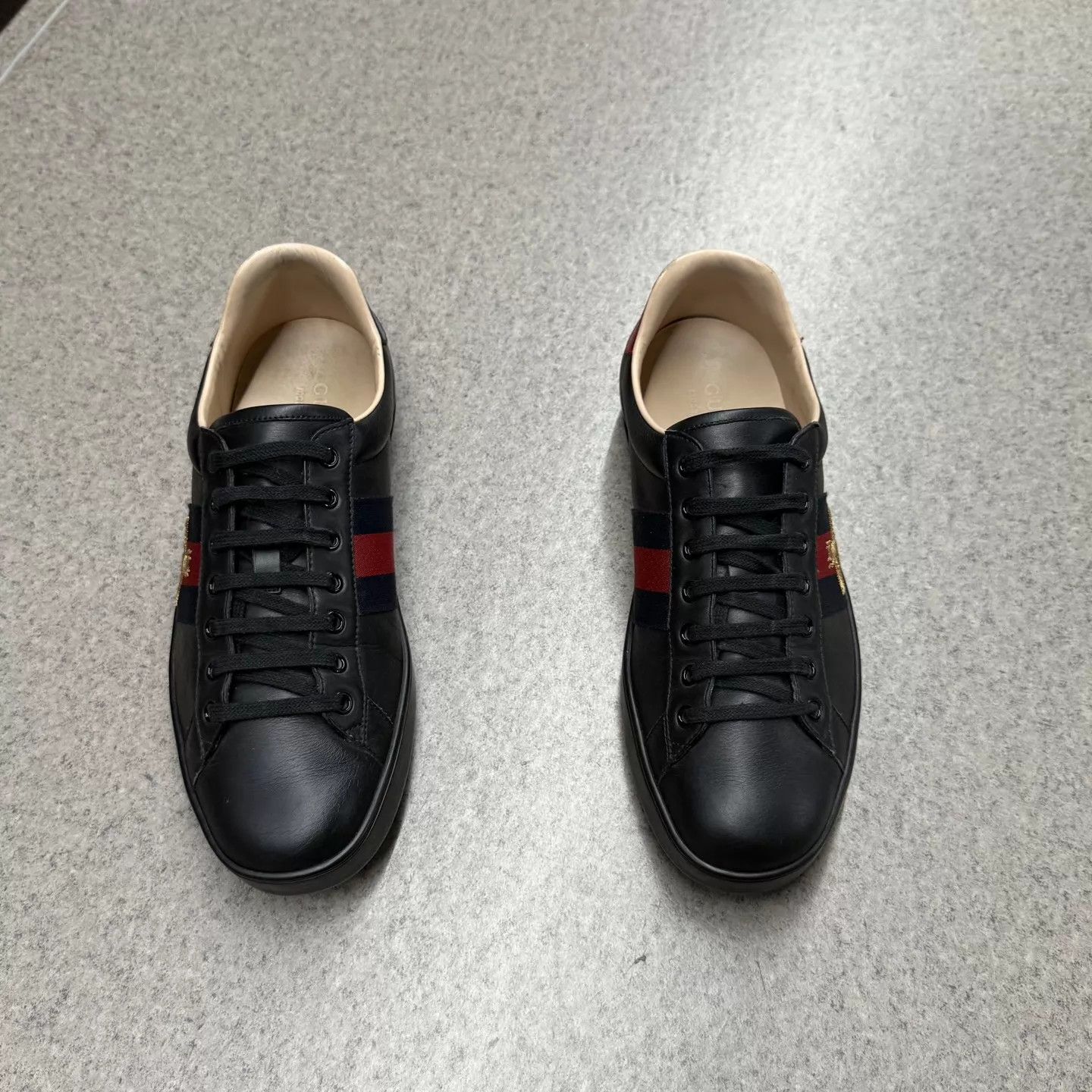 Gucci Gucci Ace Sneaker Bee Embroidered 43 Like New Worn 2x Size US 10 / EU 43 - 5 Thumbnail