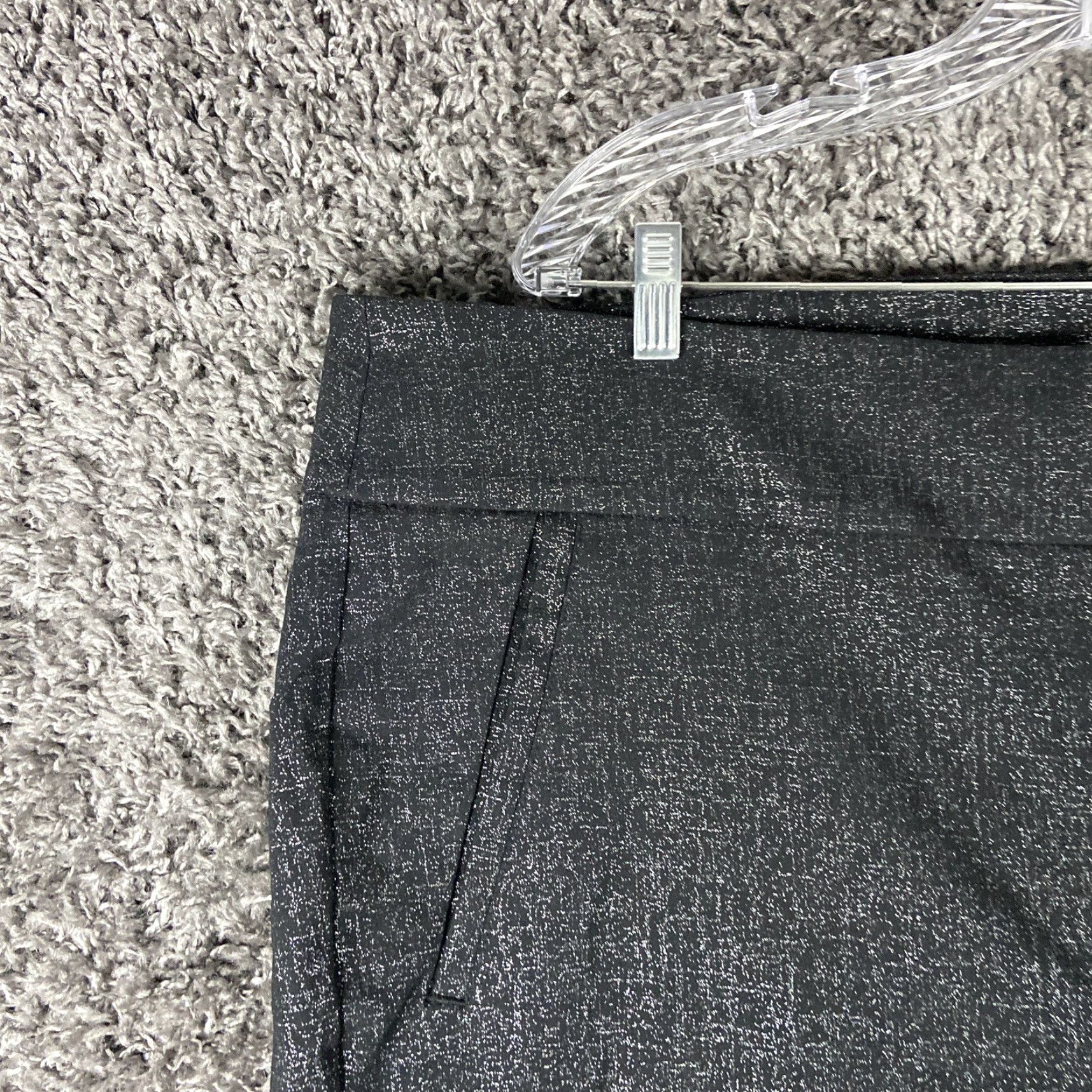 Vintage Lane Bryant Black Sparkly Dress Pants Plus Size 26 Womens Size 26" / US 2 / IT 38 - 3 Thumbnail