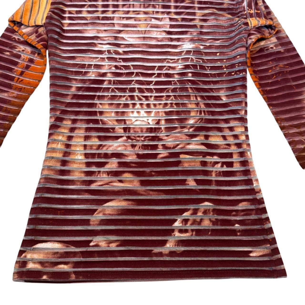 Jean Paul Gaultier Jean Paul Gaultier Gargoyle Red Longsleeve T-Shirt SS2001 Size US XXS / EU 40 - 7 Thumbnail