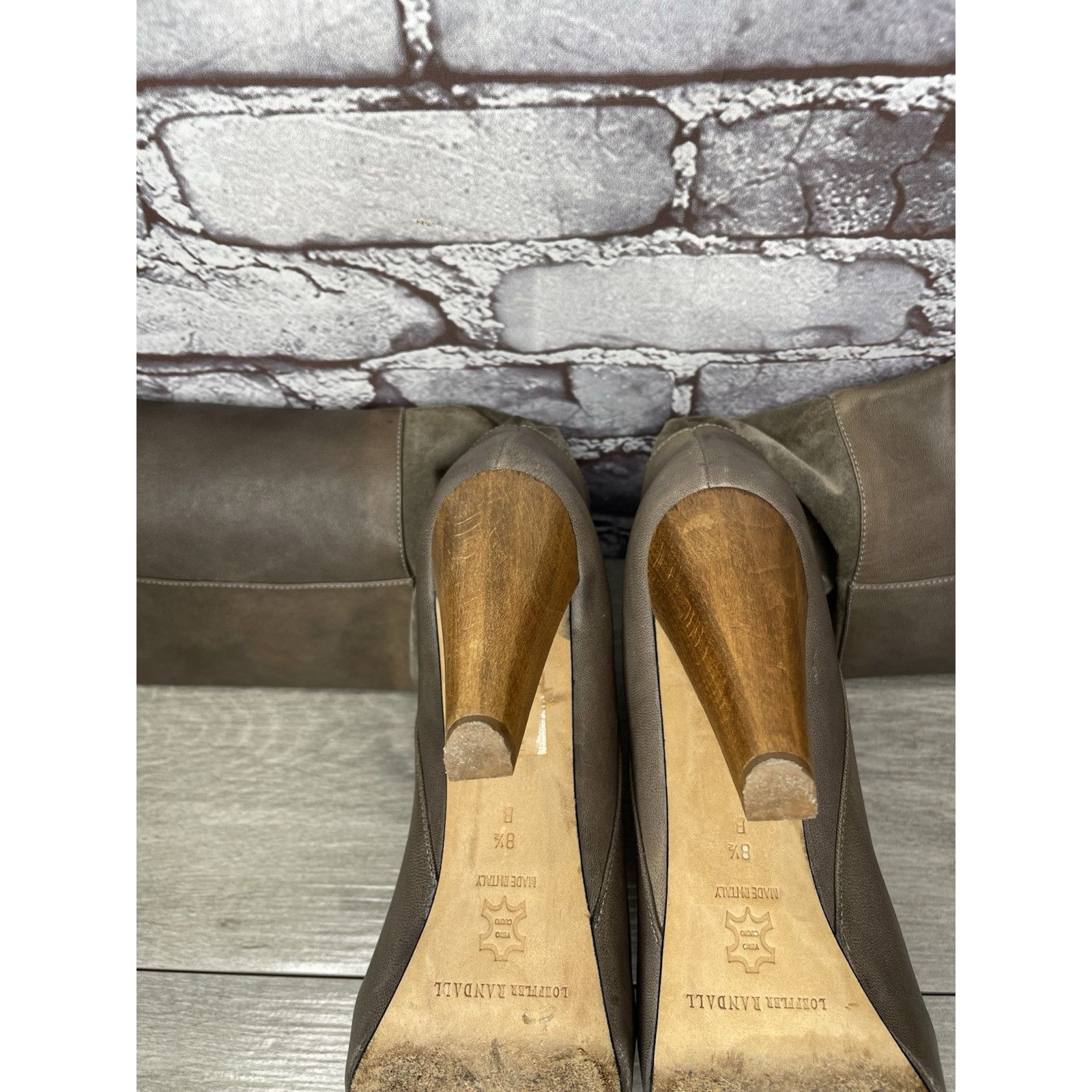 Loeffler Randall Loeffler Randall Grey Leather Suede Tall Riding Heel Boots W Size US 9.5 / IT 39.5 - 22 Thumbnail