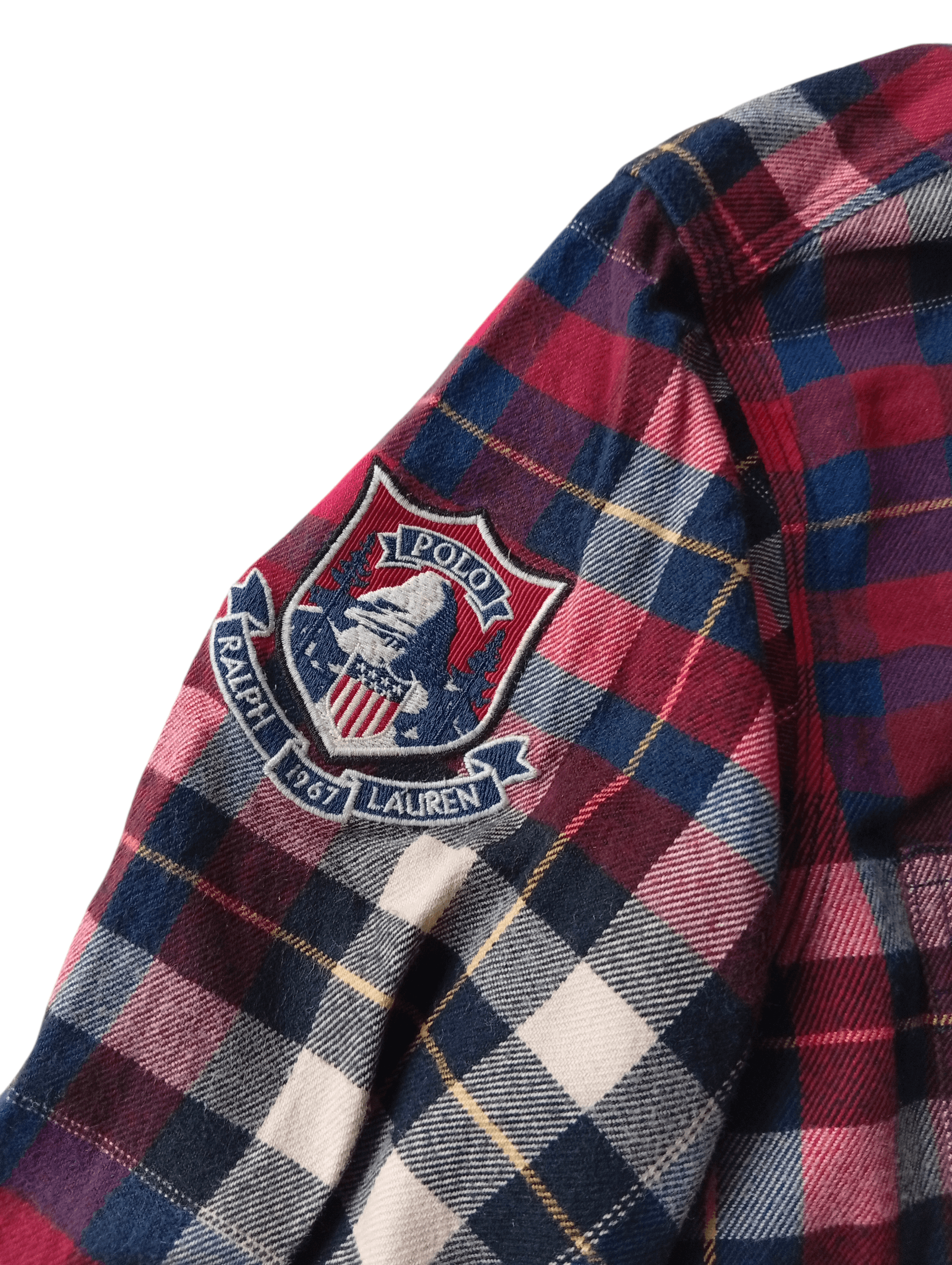 Polo Ralph Lauren 90s Polo RL plaid flanel shirt Size US M / EU 48-50 / 2 - 1 Thumbnail