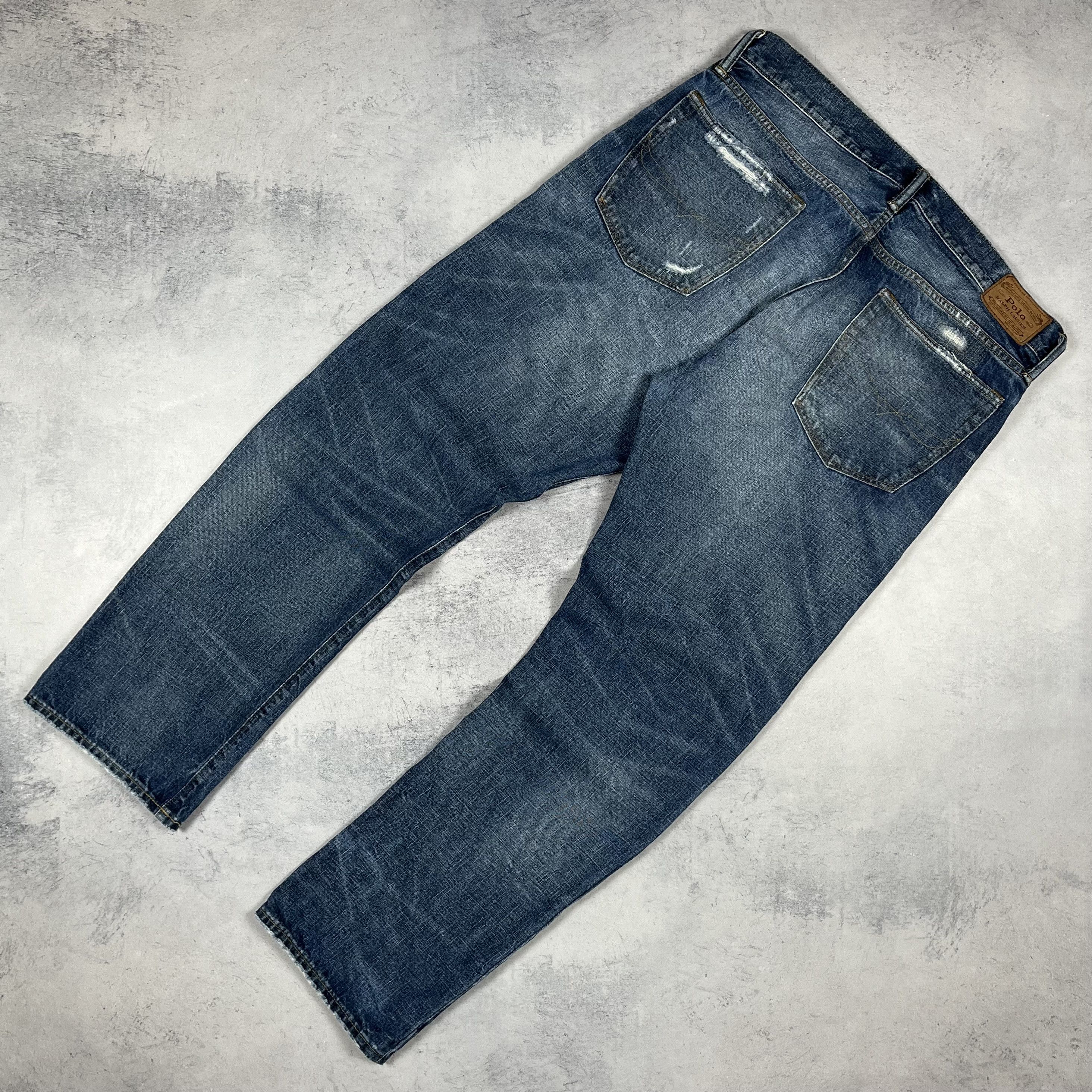 Polo Ralph Lauren Polo Ralph Lauren Selvedge Distressed Denim Jeans Pants Size US 36 / EU 52 - 16 Thumbnail