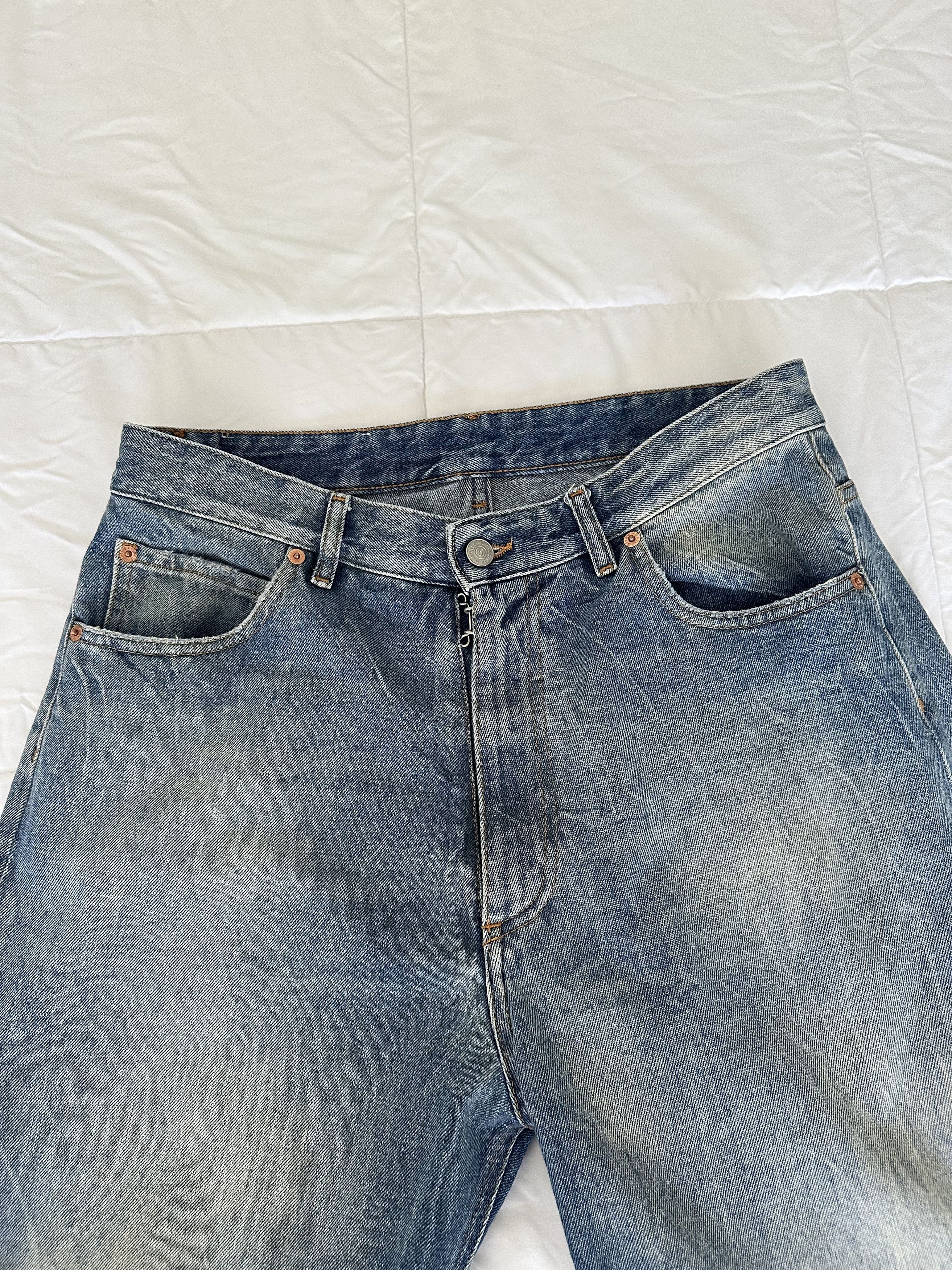 MM6 MM6 Maison Margiela Irregular Seam Jeans Size US 31 - 3 Thumbnail