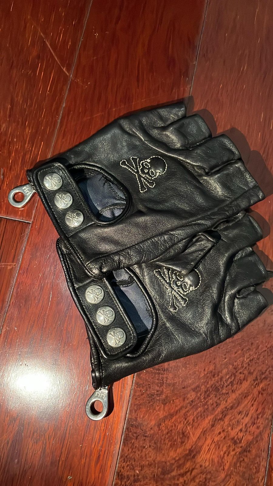 Mastermind Japan Mastermind Japan Studded Leather Gloves Fingerless OG Size ONE SIZE - 1 Thumbnail