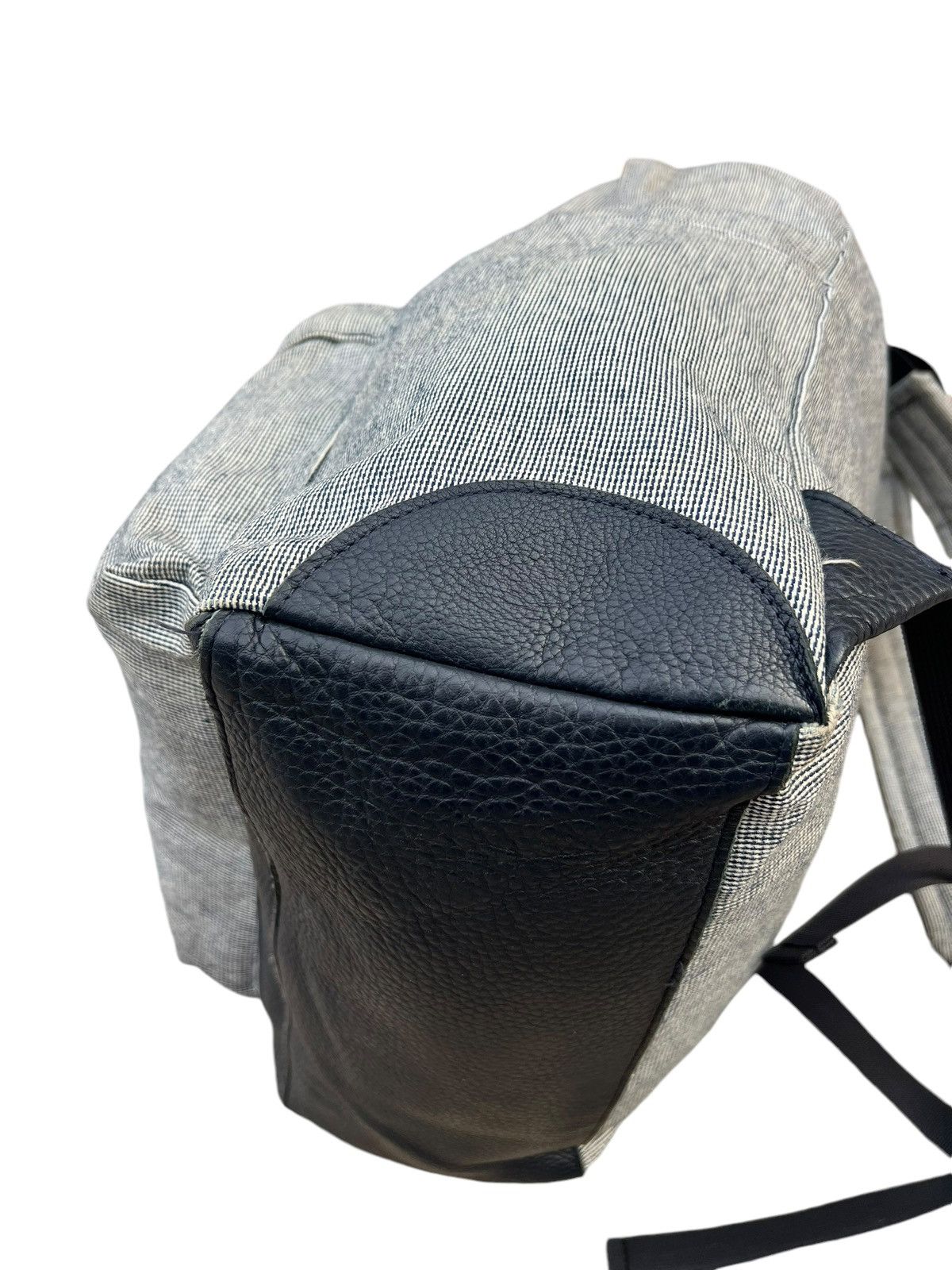 Unused Unused Japan Leather Cotton Backpack Bag Size ONE SIZE - 13 Thumbnail
