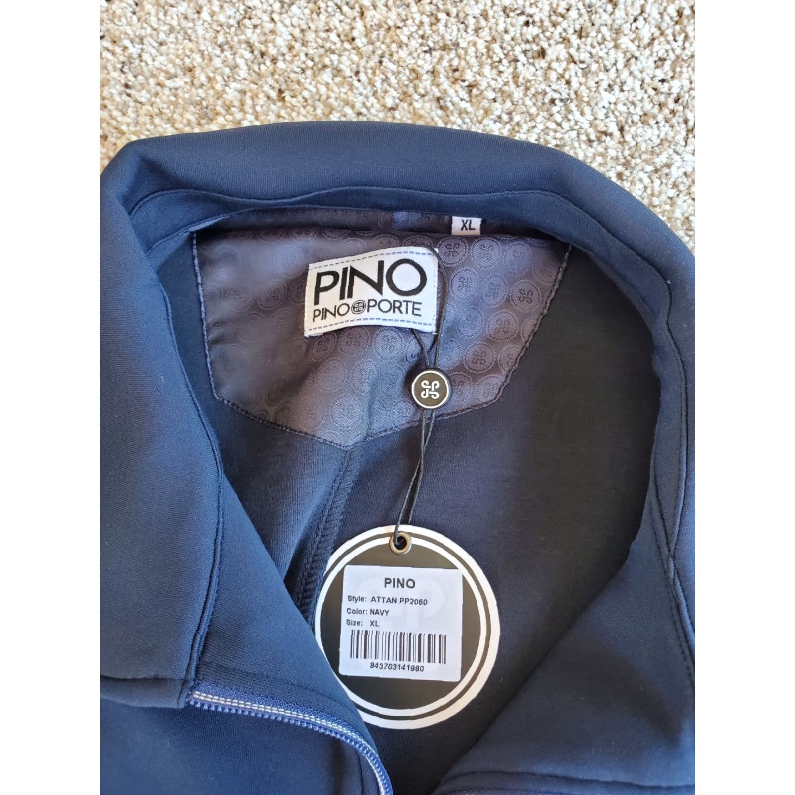 Vintage Pino Porte Track Jacket XL Mens Blue Full Zip Long Sleeve Pockets Stretch NWT Size US XL / EU 56 / 4 - 6 Thumbnail