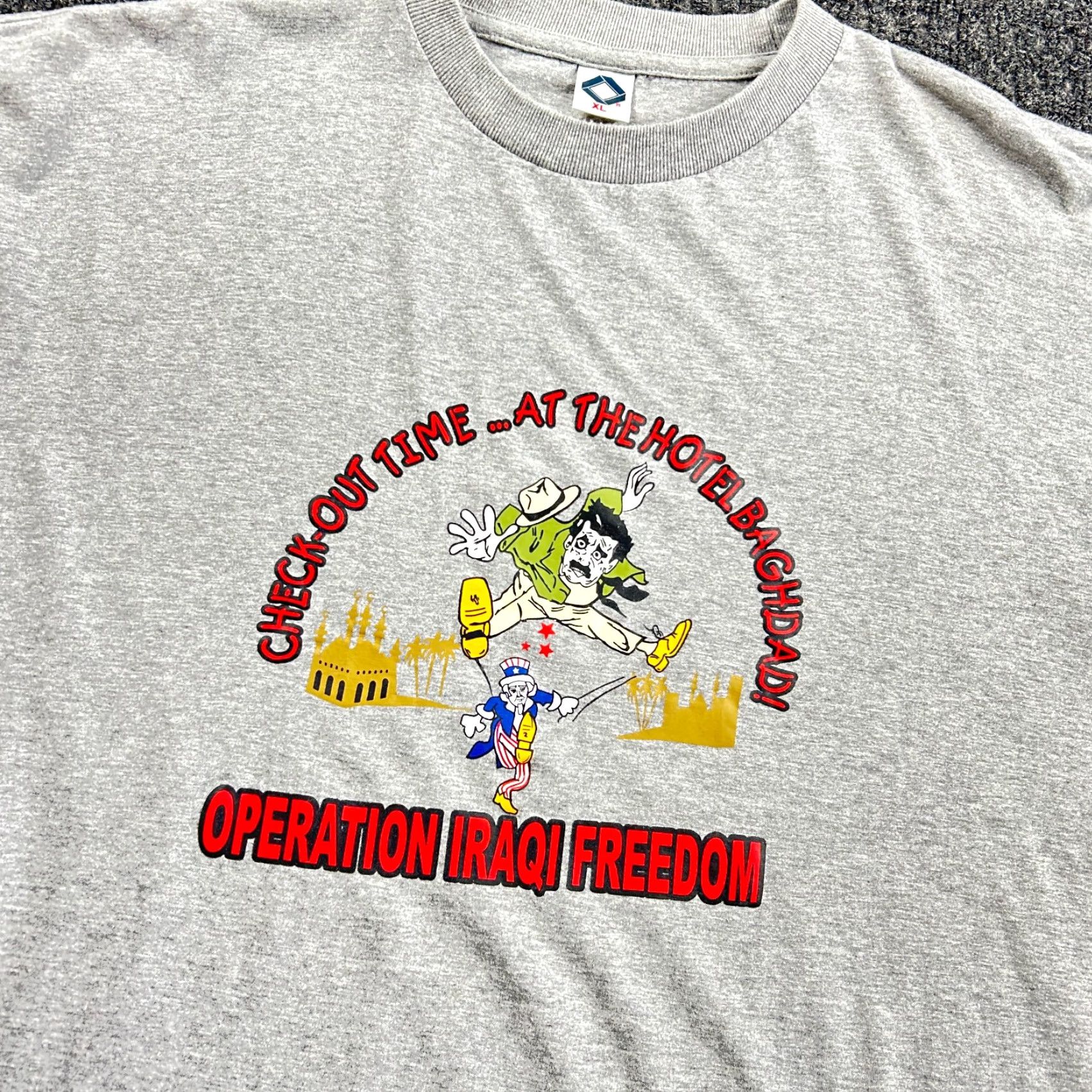 Vintage VINTAGE Operation Iraqi Freedom T Shirt XL Gray War Uncle Sam USA Patriotic y2k Size US XL / EU 56 / 4 - 3 Thumbnail