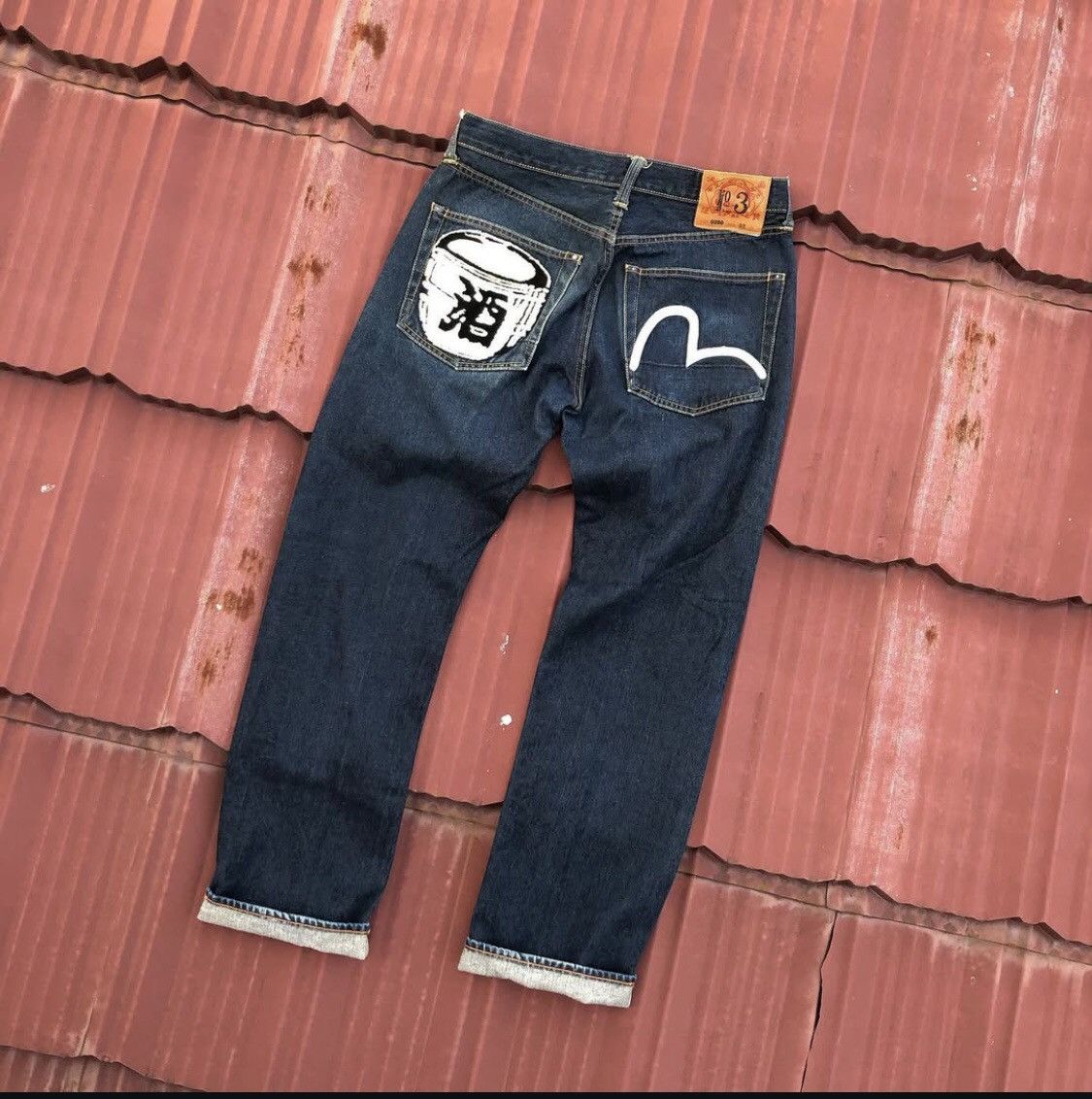 Japanese Brand Evisu selvegde denim Size US 31 - 4 Thumbnail