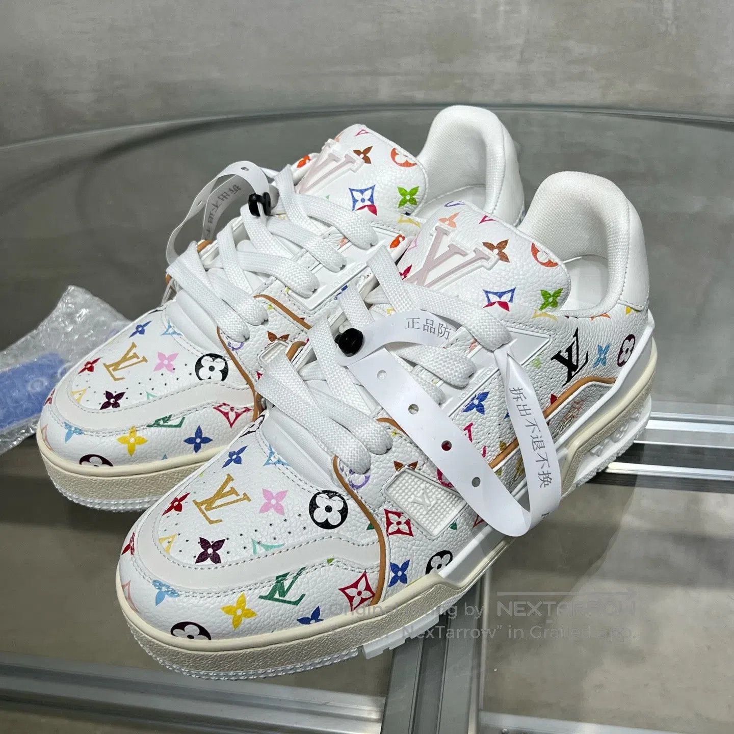 Louis Vuitton Louis Vuitton Trainer Takashi Murakami White Sancai Size US 5 / IT 35 - 1 Thumbnail